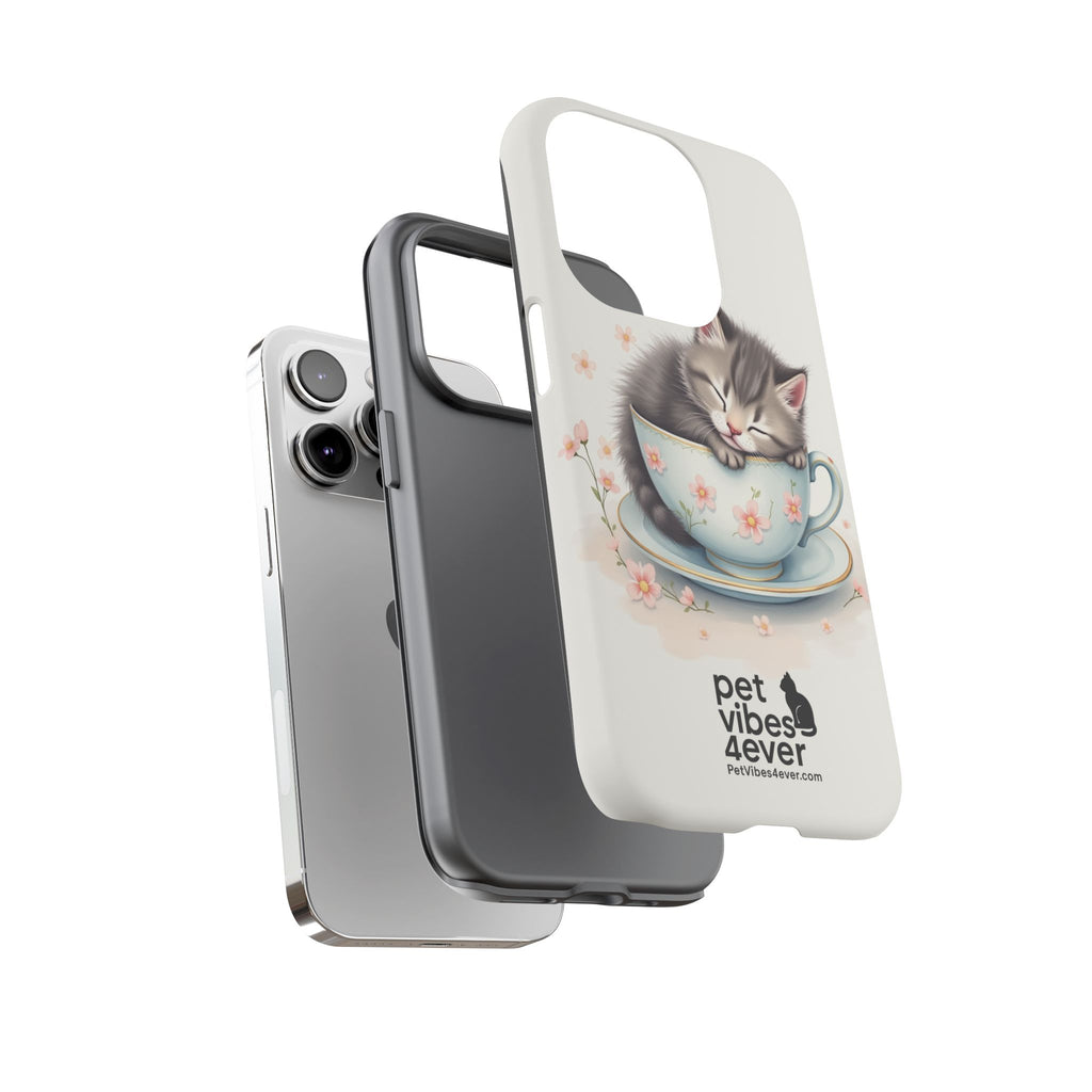 Cute Cat Phone Case - Tough Cases for Animal Lovers, Pet Gifts, Phone Accessories, Kitten Merchandise, Cute Cat Decor