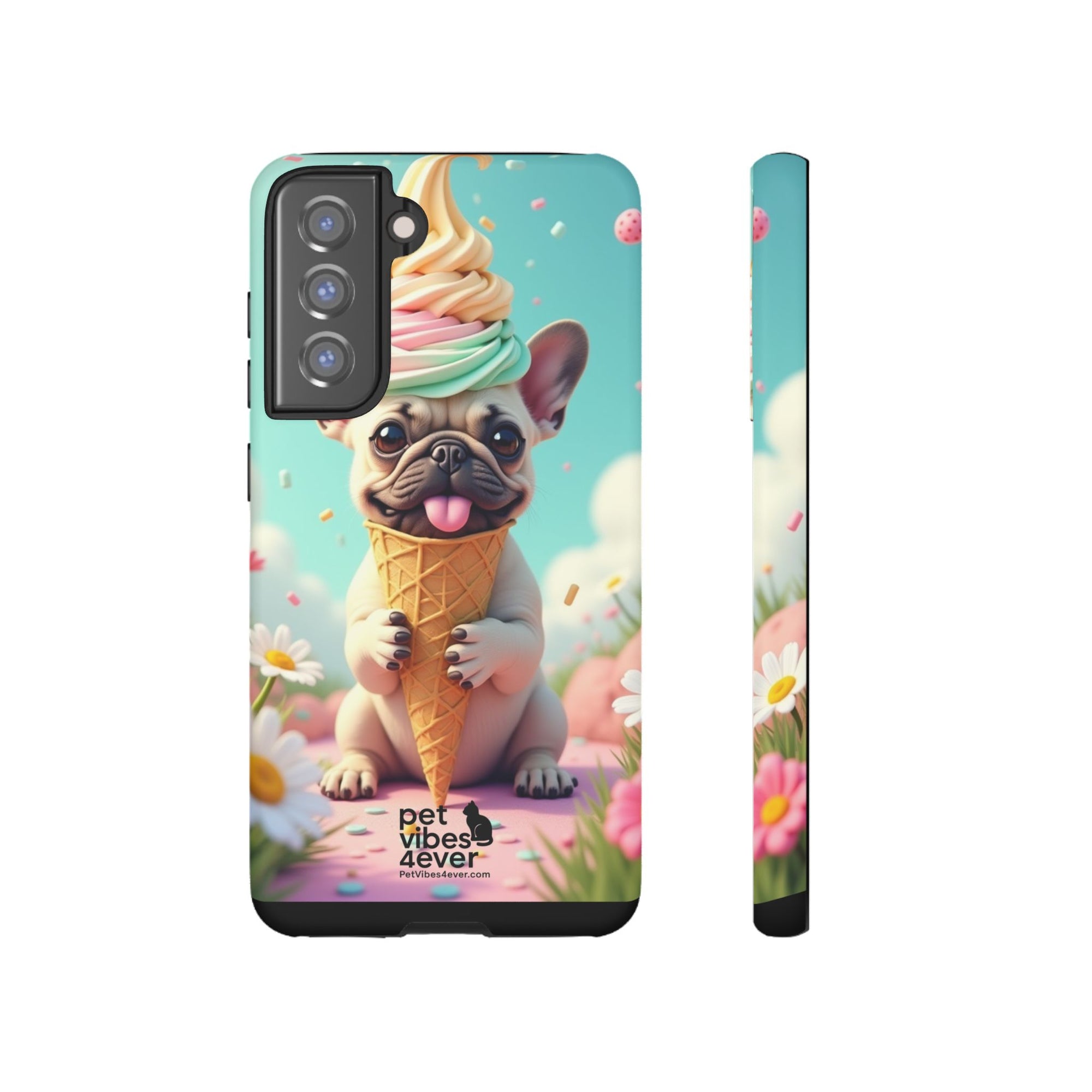 Cute Dog Phone Case, Pet Lover Gift, Tough iPhone/Android Cover, Dog Art, Fun Phone Accessory