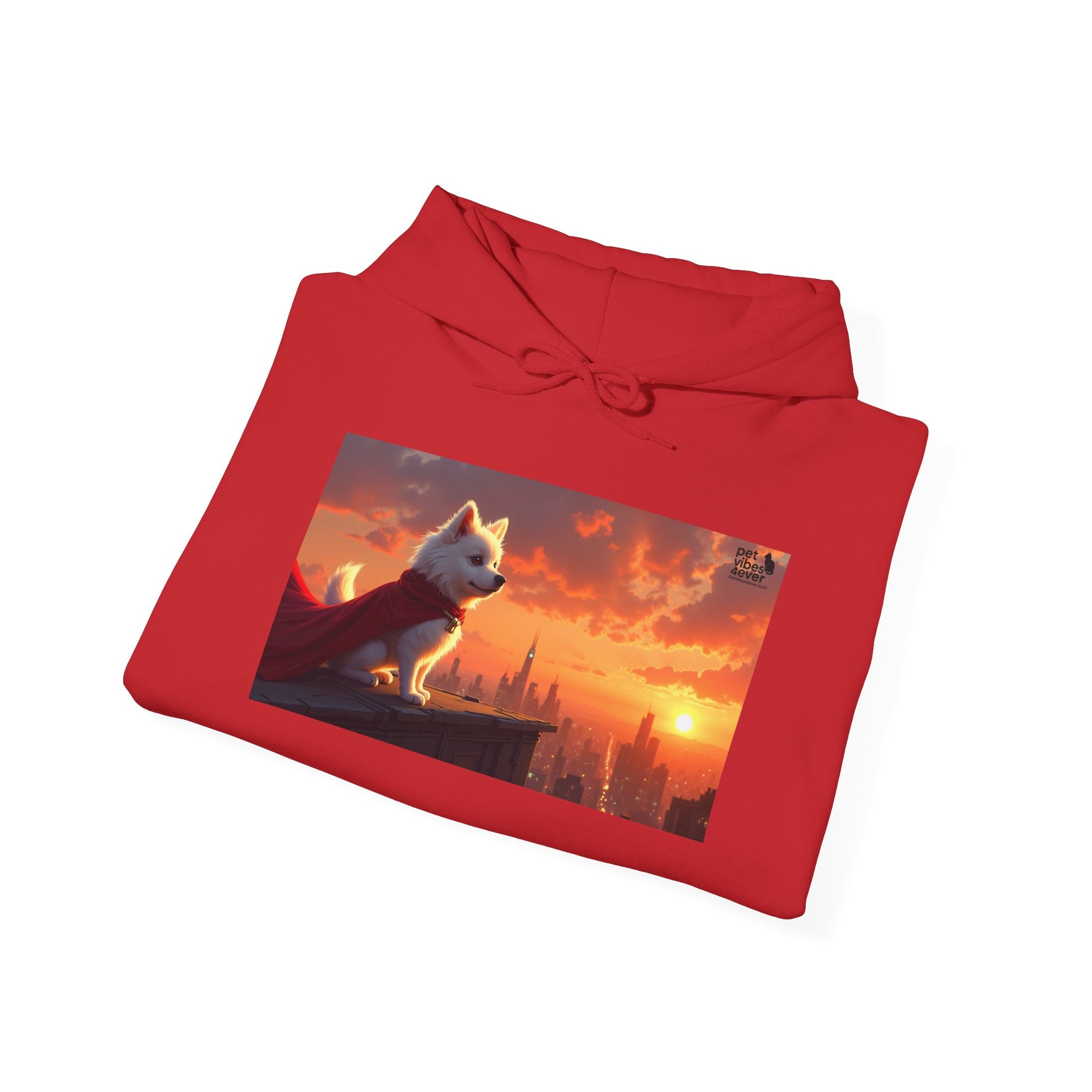Sunset Paws Unisex Hoodie, Cozy Pet Lover Sweatshirt, Dog Lovers Gift, Cute Animal Apparel, Perfect for Fall and Winter