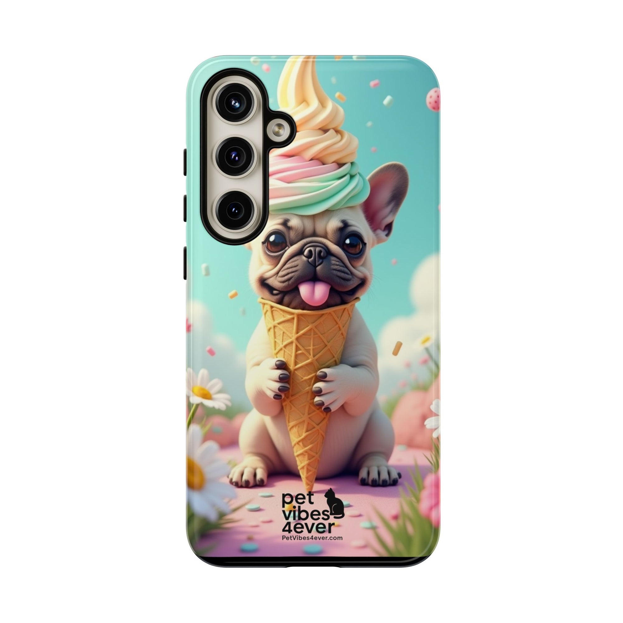 Cute Dog Phone Case, Pet Lover Gift, Tough iPhone/Android Cover, Dog Art, Fun Phone Accessory