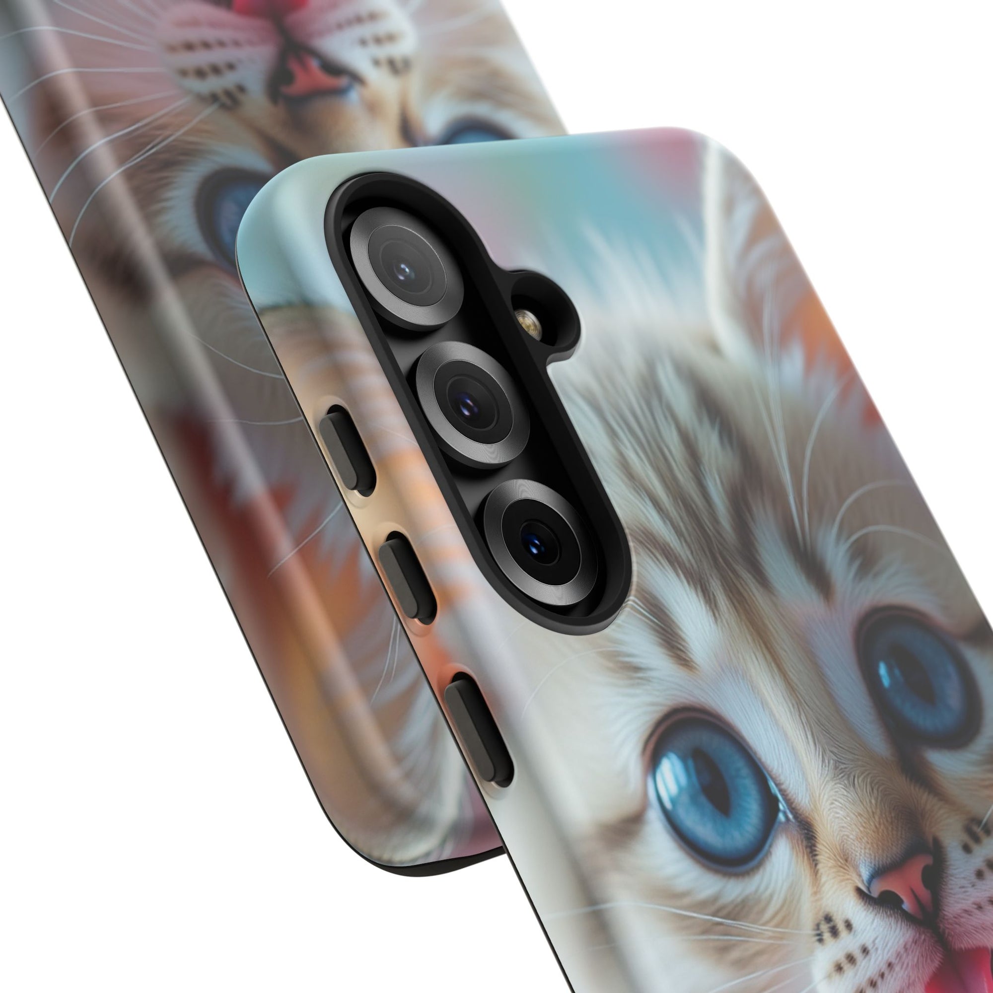 Cute Cat Phone Case with Pet Vibes, Perfect Gift for Cat Lovers, Fun Tech Accessories for Birthdays, Animal Lovers, Kawaii Style