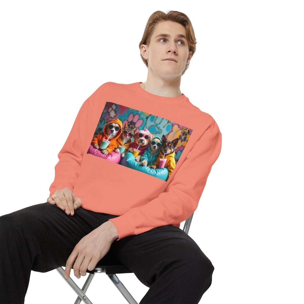 Colorful Dog Lovers Unisex Sweatshirt, Cozy Apparel for Pet Owners, Gift for Dog Lovers, Cute Animal Sweatshirt, Fun Casual Wear