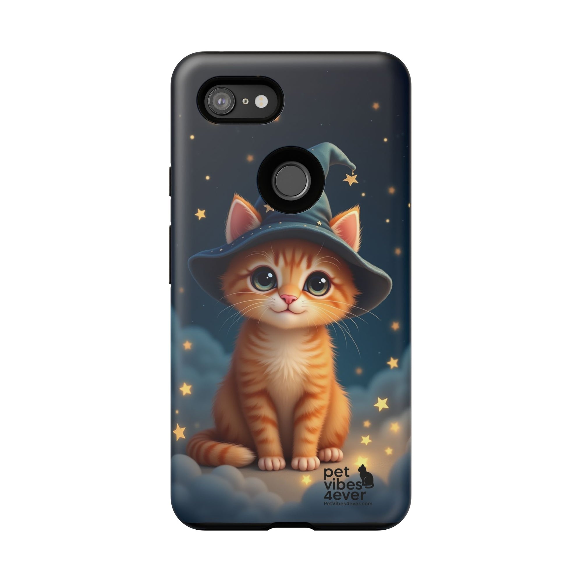 Cat-Themed Phone Case, Cute Cat Case, Pet Lover Gift, Kawaii Phone Accessory, Celestial Cat Design, Stylish Gadget Protector