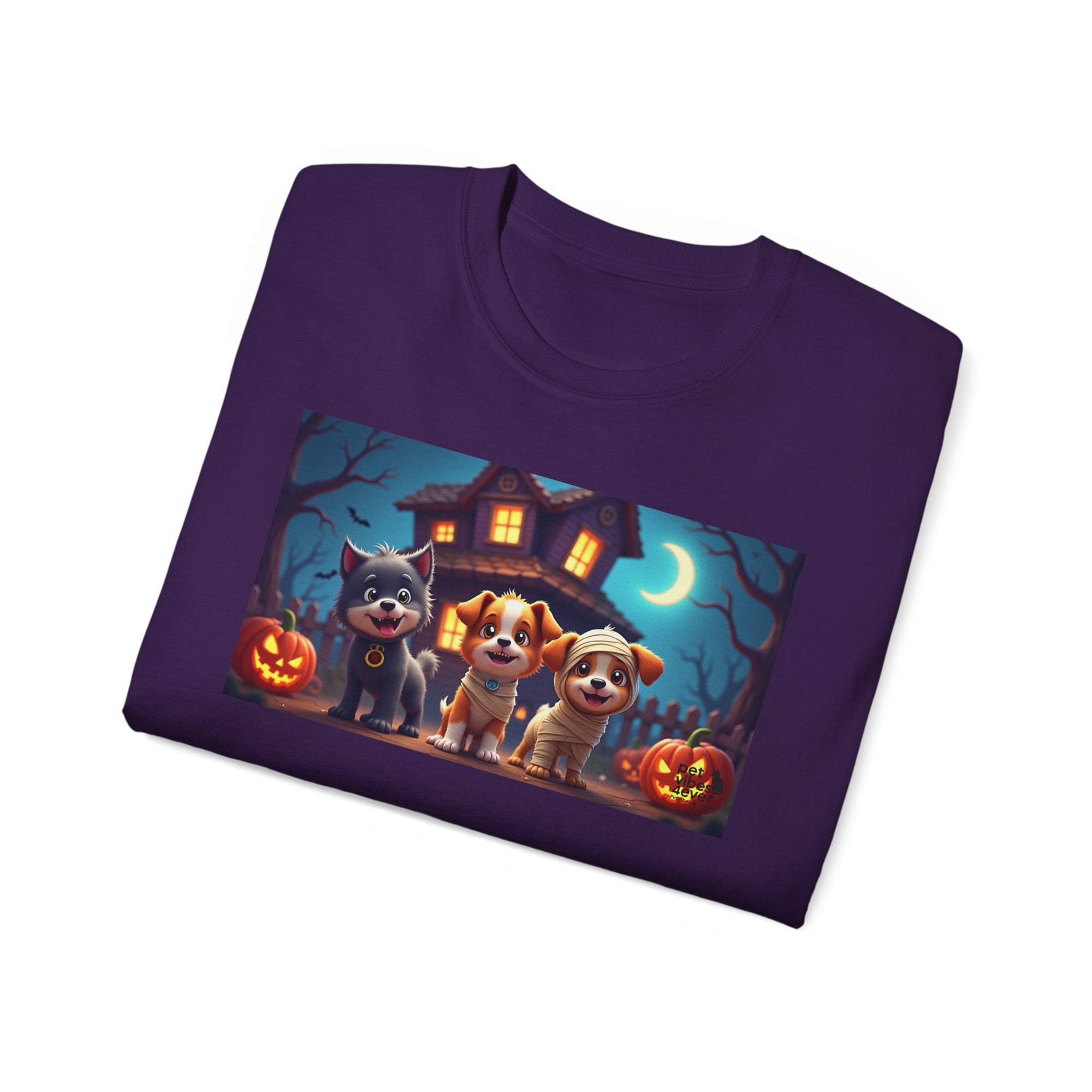 Halloween Pet Tee, Unisex Ultra Cotton T-Shirt, Cute Dog T-Shirt, Pet Lovers Gift, Halloween Costume Top