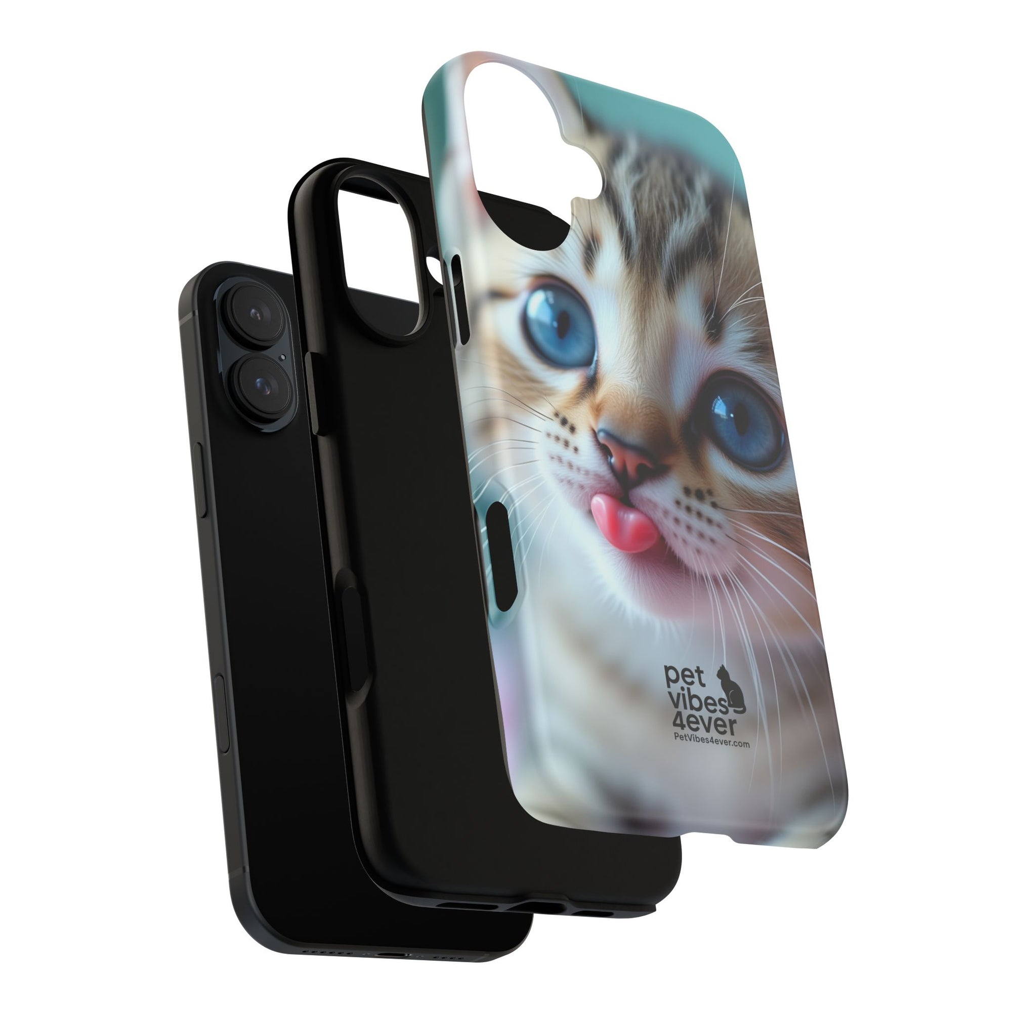 Cute Cat Phone Case, Pet Lover Gift, Funny Animal Protector, Cute Tech Accessories, Cat Mom Gift
