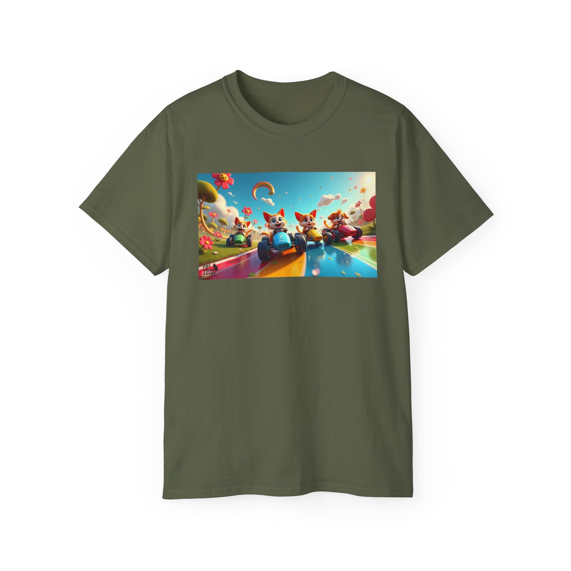 Colorful Fantasy Art Tee, Unisex Tee, Graphic T-Shirt, Fun Gift, Casual Wear, Summer Style, Festival Fashion