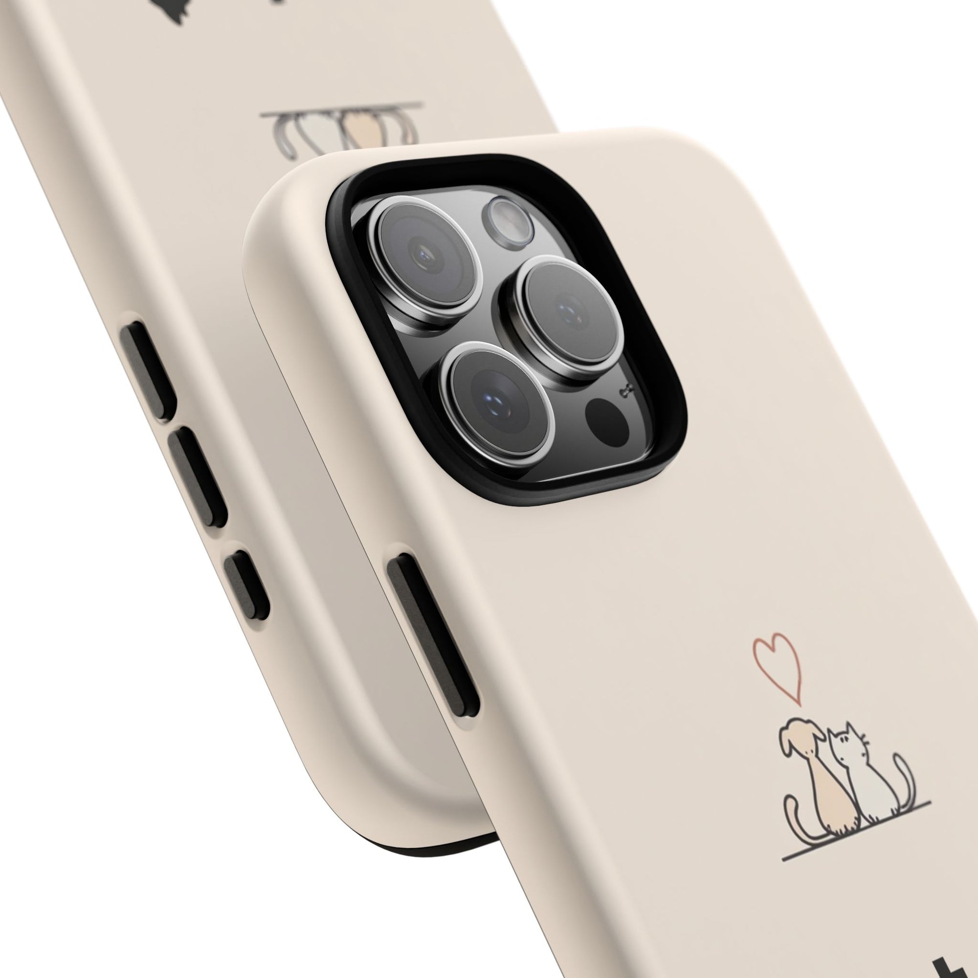 Pet Lovers Phone Case, Cute Animal Design, Tough Cases for Dog and Cat Lovers, Gift for Pet Owners, Unique Pet Accessory