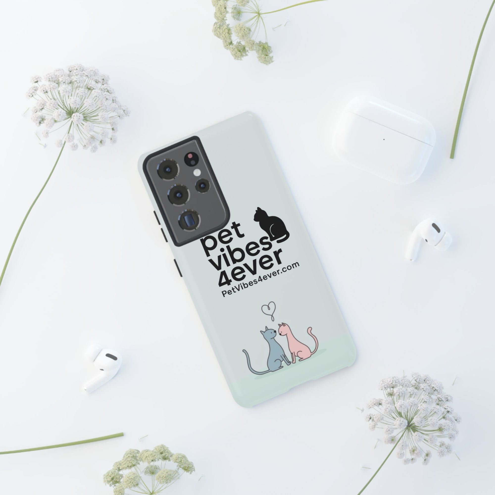 Cute Cat Phone Case, Colorful Tough Case for Pet Lovers, Cat-Themed Accessory, Gift for Animal Lovers, Mobile Phone Protection