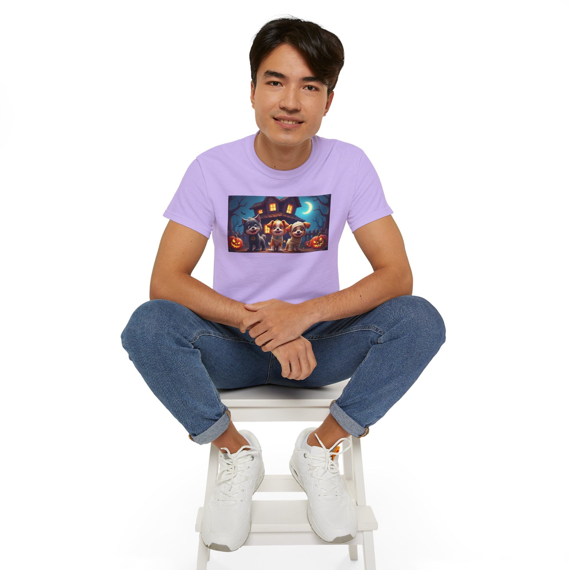 Halloween Pet Tee, Unisex Ultra Cotton T-Shirt, Cute Dog T-Shirt, Pet Lovers Gift, Halloween Costume Top
