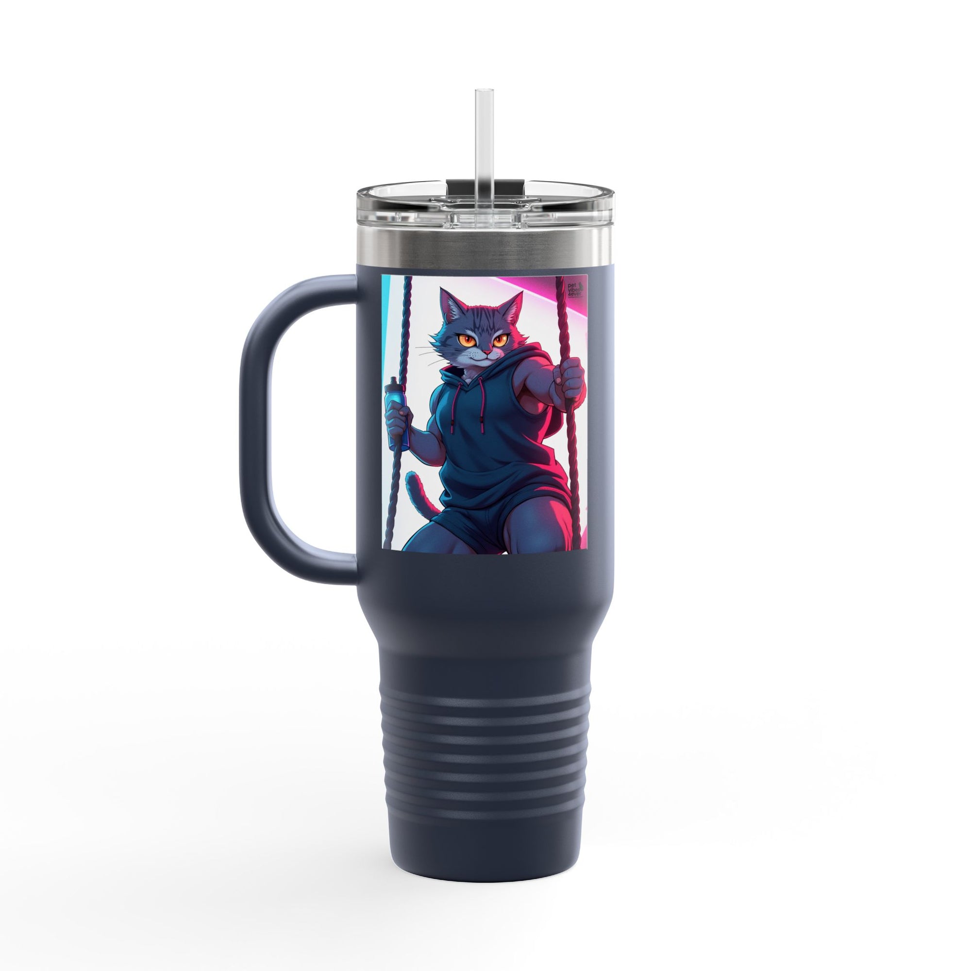 Pet Vibes Insulated Travel Mug | 40oz Coffee Cup for Animal Lovers | Personalized Gift | Eco-Friendly Drinkware | Travel Accessory | [...]