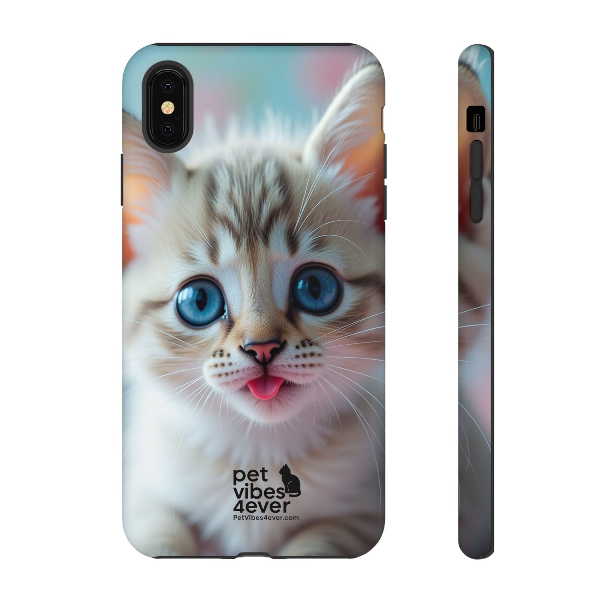 Cute Cat Phone Case, Pet Lover Gift, Unique Phone Cover, Animal Design Accessory, Fun Pet Vibes, Kitty Protection Shell