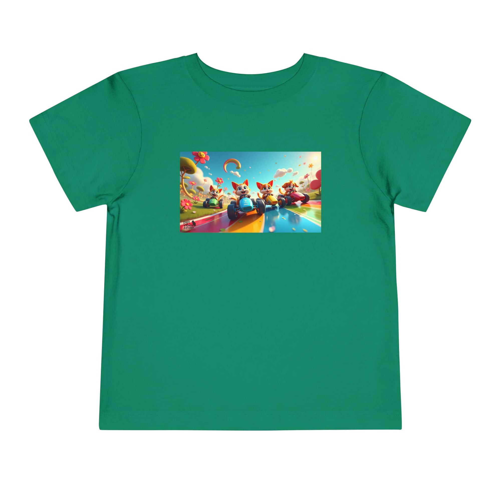 Colorful Toddler Short Sleeve Tee, Fun Kids T-Shirt, Summer Playwear, Birthday Gift, Rainbow Design Tee, Everyday Playwear