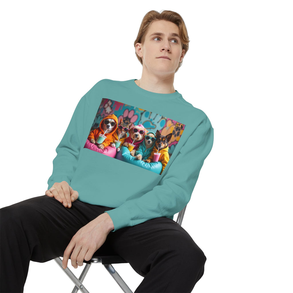 Colorful Dog Lovers Unisex Sweatshirt, Cozy Apparel for Pet Owners, Gift for Dog Lovers, Cute Animal Sweatshirt, Fun Casual Wear
