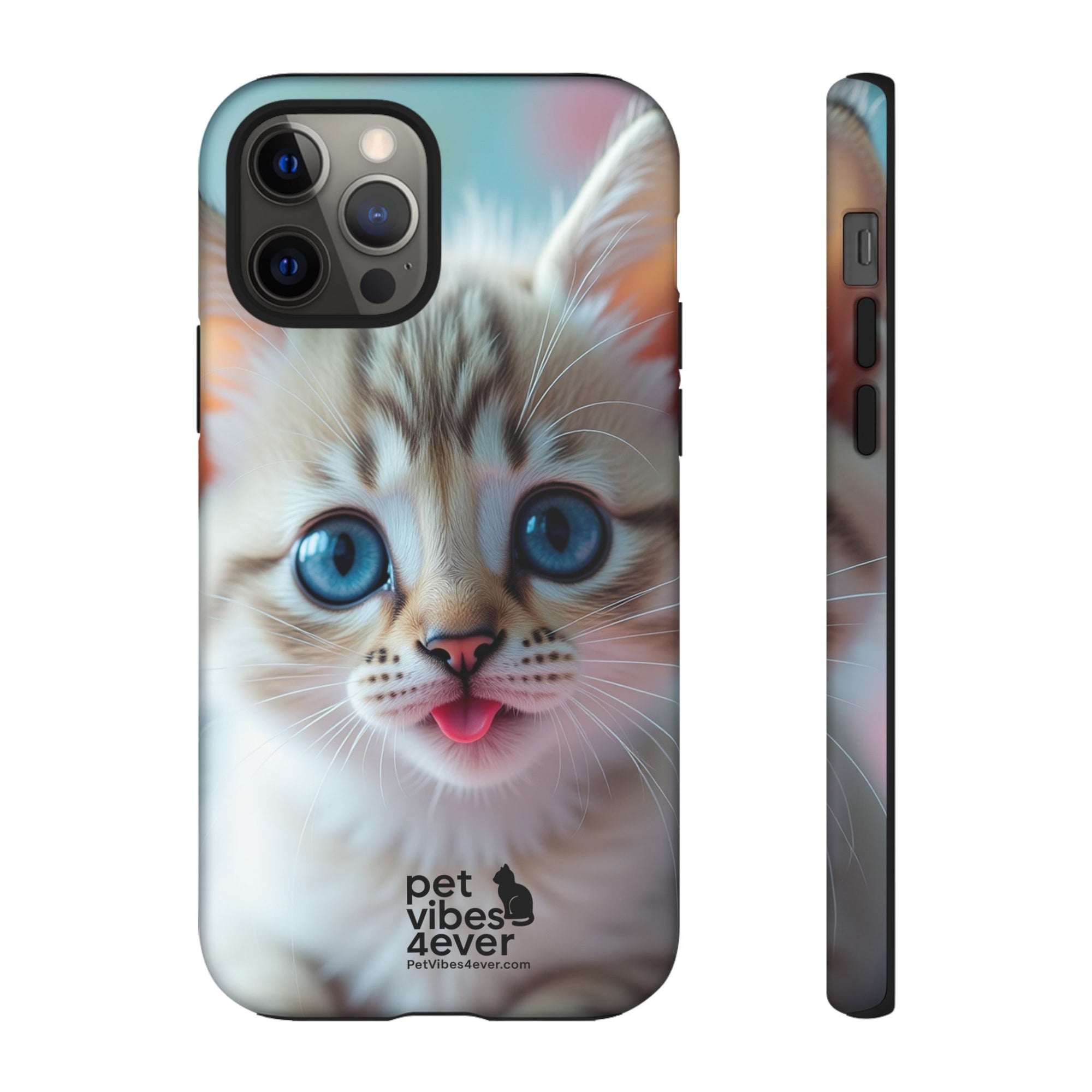 Cute Cat Phone Case, Pet Lover Gift, Unique Phone Cover, Animal Design Accessory, Fun Pet Vibes, Kitty Protection Shell