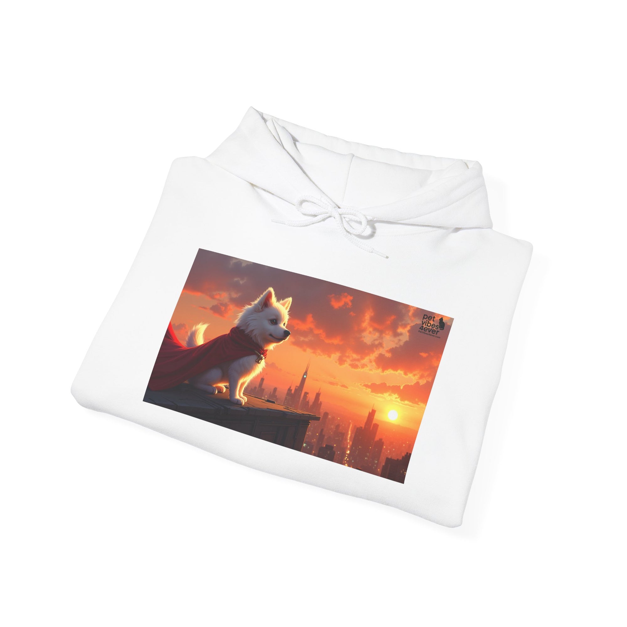 Sunset Paws Unisex Hoodie, Cozy Pet Lover Sweatshirt, Dog Lovers Gift, Cute Animal Apparel, Perfect for Fall and Winter