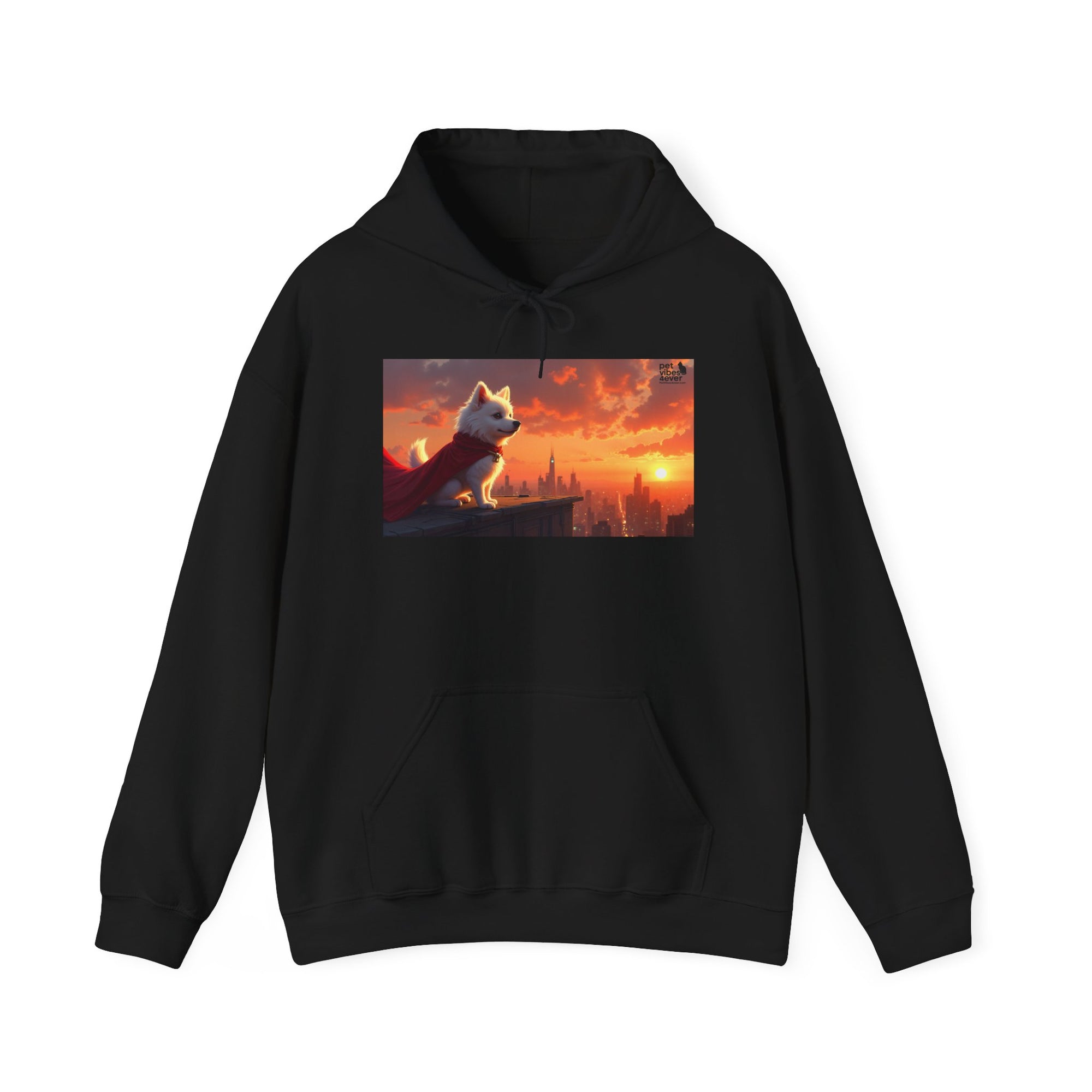 Sunset Paws Unisex Hoodie, Cozy Pet Lover Sweatshirt, Dog Lovers Gift, Cute Animal Apparel, Perfect for Fall and Winter