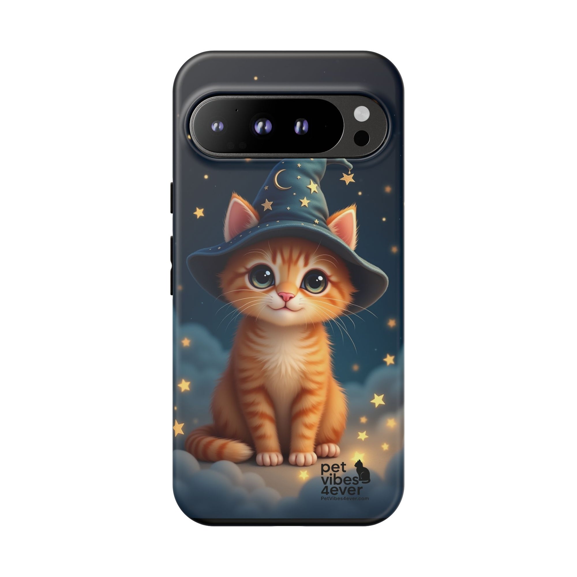 Cat-Themed Phone Case, Cute Cat Case, Pet Lover Gift, Kawaii Phone Accessory, Celestial Cat Design, Stylish Gadget Protector