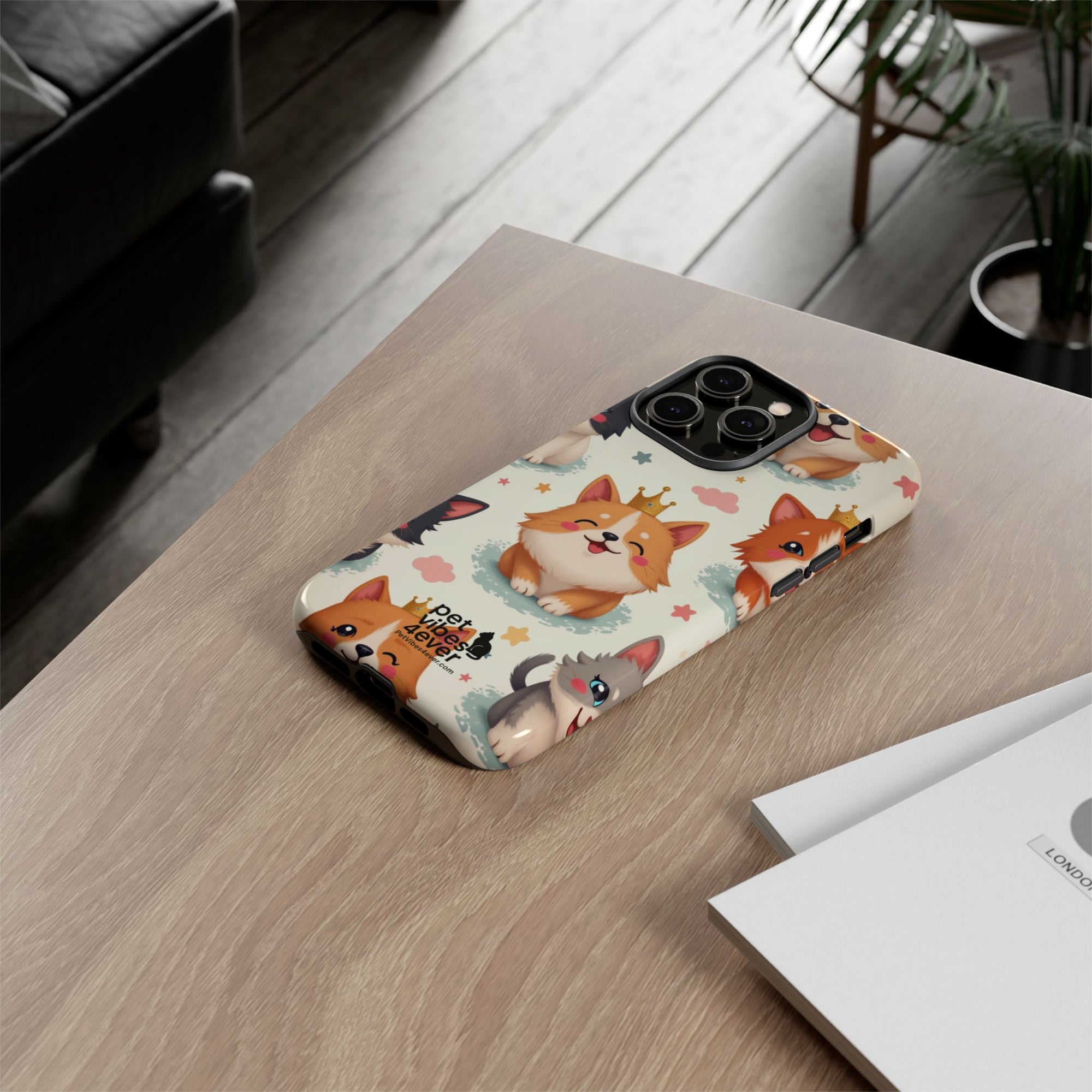 Cute Pet Phone Case, Dog Lover Accessory, Cat Phone Cover, Gift for Animal Lovers, Birthday Present, Pet Vibes Forever