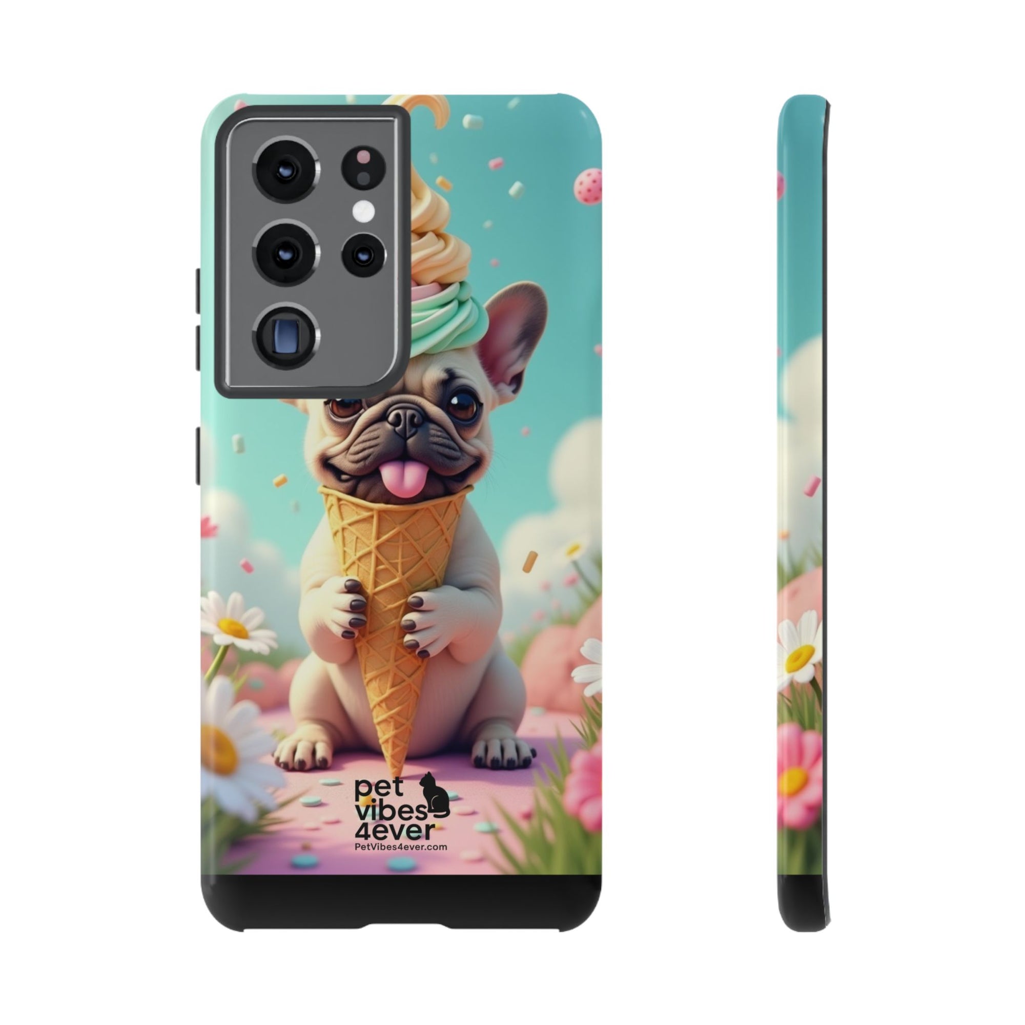 Cute Dog Phone Case, Pet Lover Gift, Tough iPhone/Android Cover, Dog Art, Fun Phone Accessory