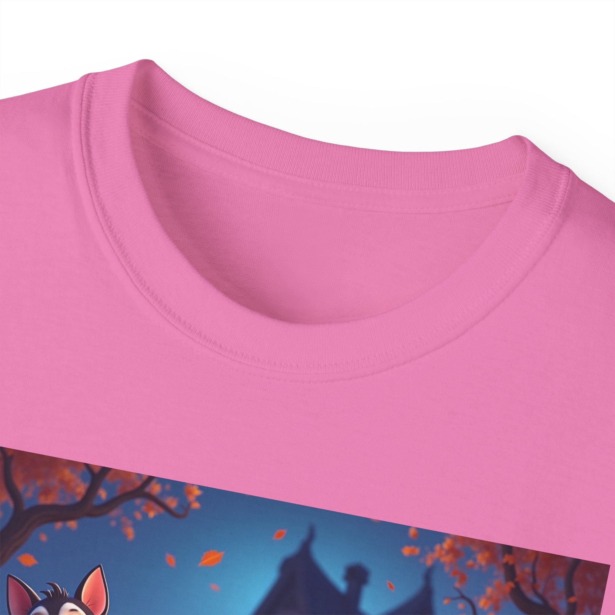 Whimsical Halloween Animal Tee, Unisex Cotton Shirt, Cute Graphic Tee, Fall Festival Apparel, Spooky Season Gift