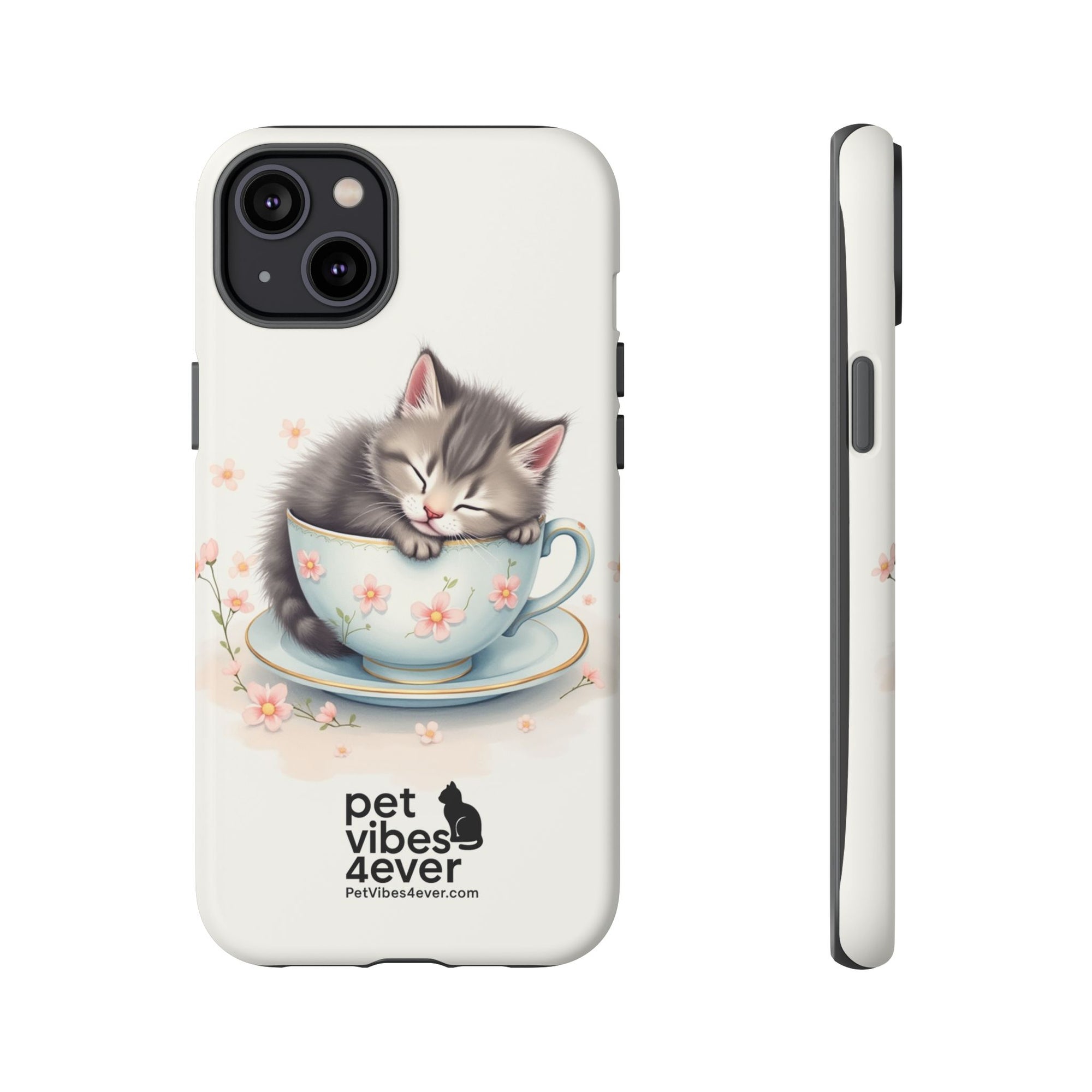 Cute Cat Phone Case - Tough Cases for Animal Lovers, Pet Gifts, Phone Accessories, Kitten Merchandise, Cute Cat Decor