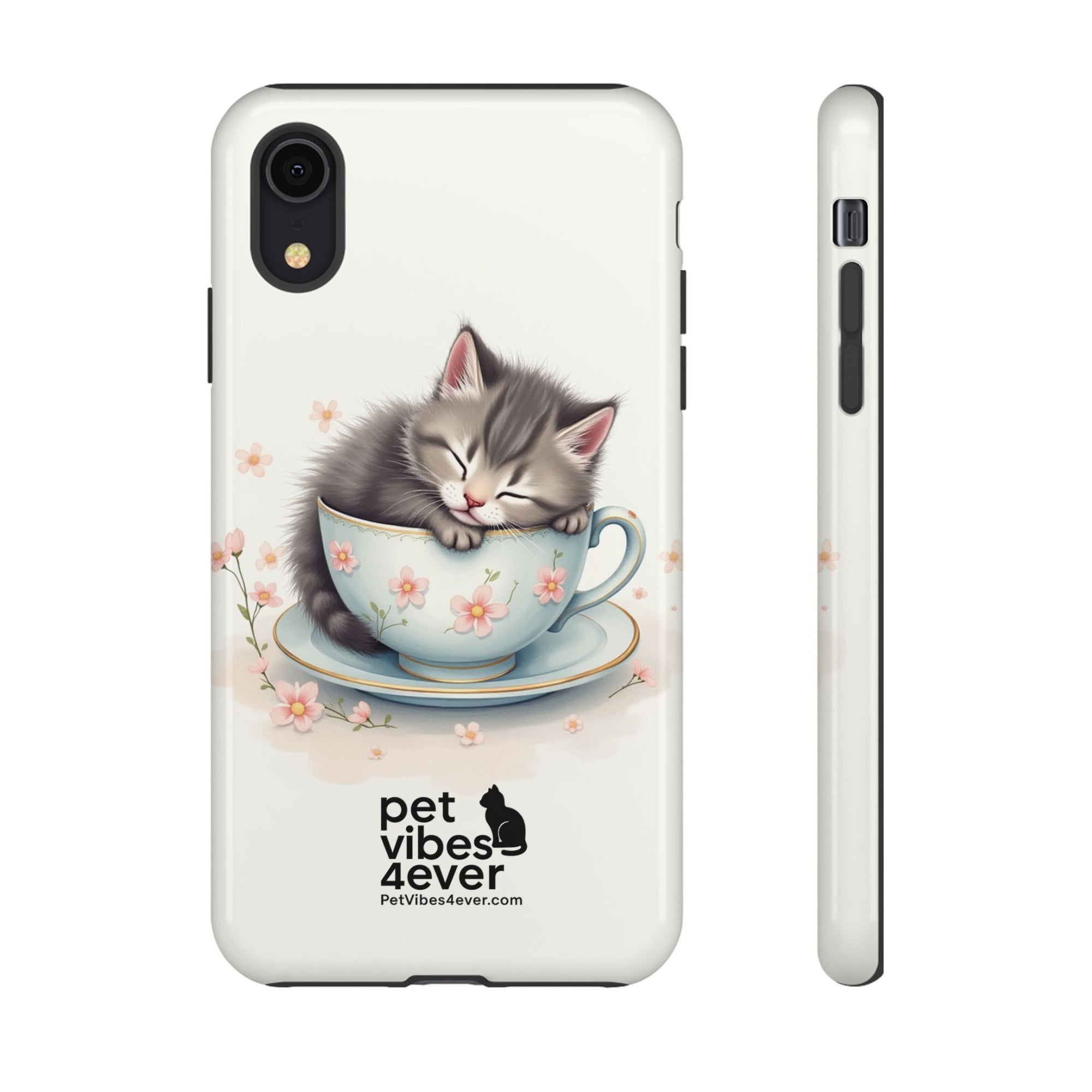 Cute Cat Phone Case - Tough Cases for Animal Lovers, Pet Gifts, Phone Accessories, Kitten Merchandise, Cute Cat Decor