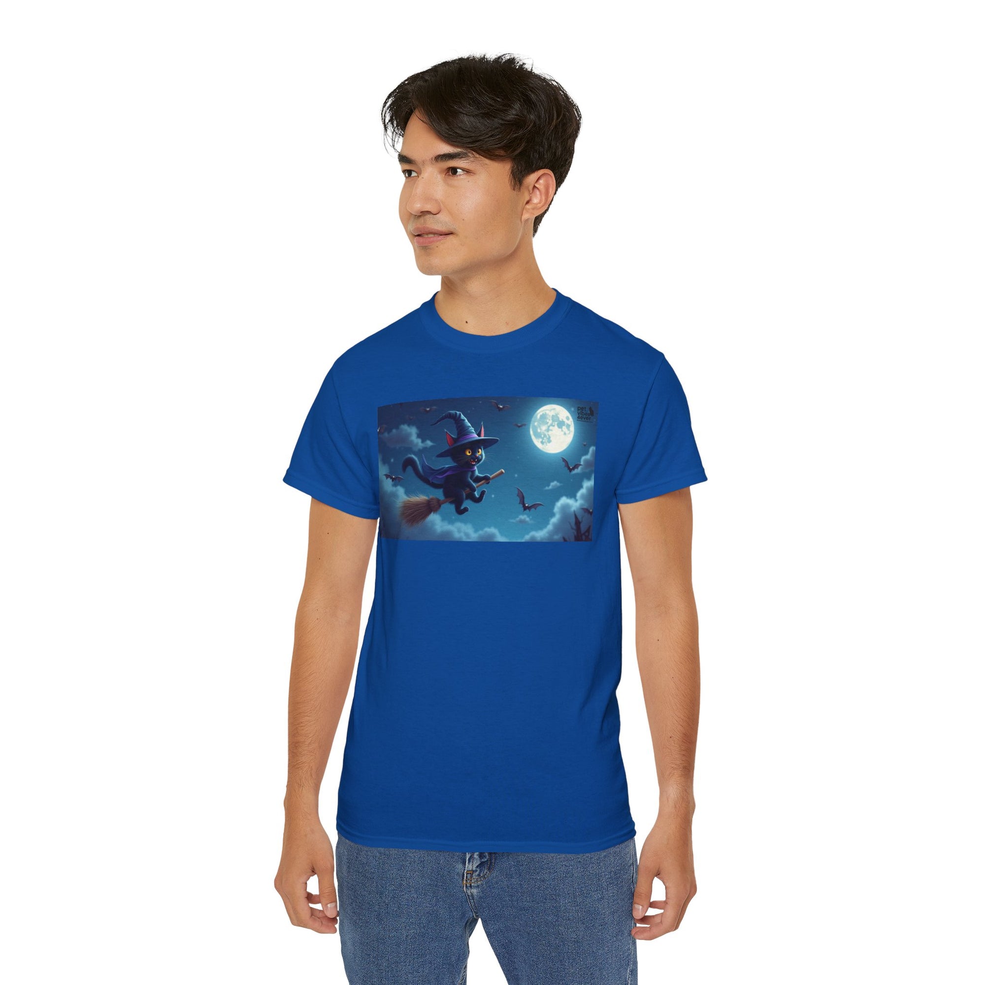 Moonlit Witch Unisex Tee | Spooky Vibes, Halloween Must-Have, Cozy Gift, Comfortable Everyday Wear, Magical Spirit Apparel