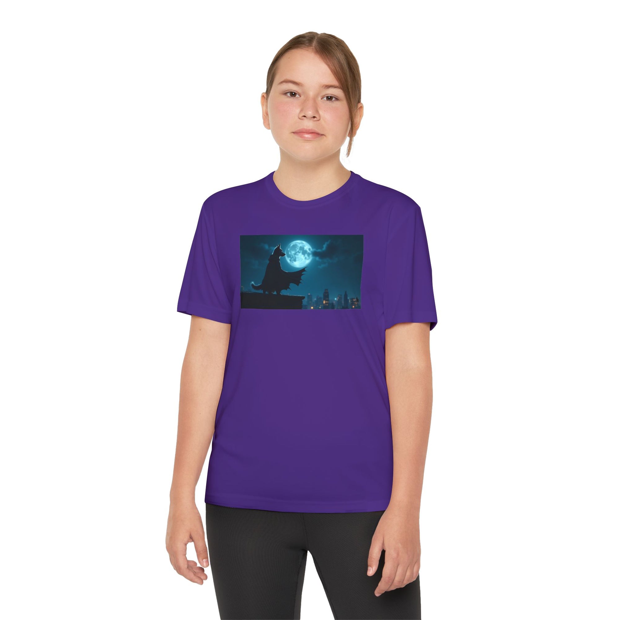 Youth Competitor Tee with Bold Eclipse Design, Perfect for Sports Events, Birthdays, Fun Outings, Team Spirit, Unique Gift Idea