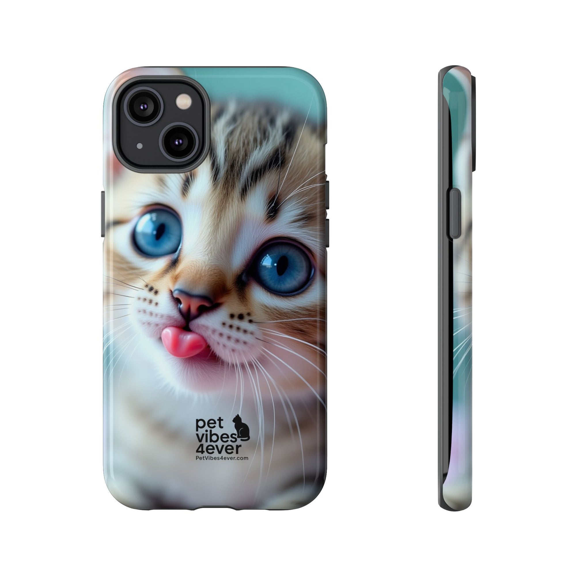 Cute Cat Phone Case, Pet Lover Gift, Funny Animal Protector, Cute Tech Accessories, Cat Mom Gift
