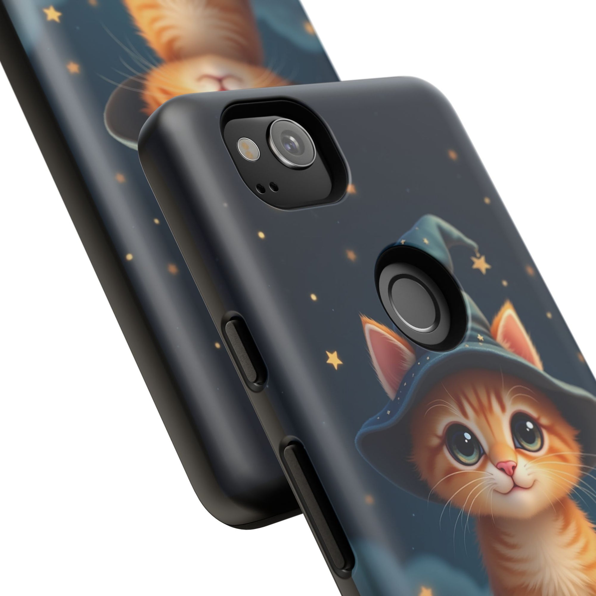 Cat-Themed Phone Case, Cute Cat Case, Pet Lover Gift, Kawaii Phone Accessory, Celestial Cat Design, Stylish Gadget Protector