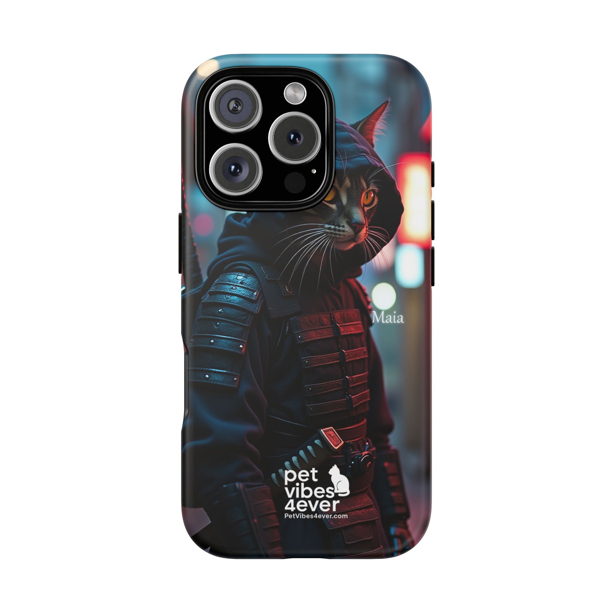Tough Cases: Cool Cat Phone Case with 'Pet Vibes 4ever', Perfect for Cat Lovers, Unique Gift for Pet Enthusiasts, Fun Phone Accessory, [...]