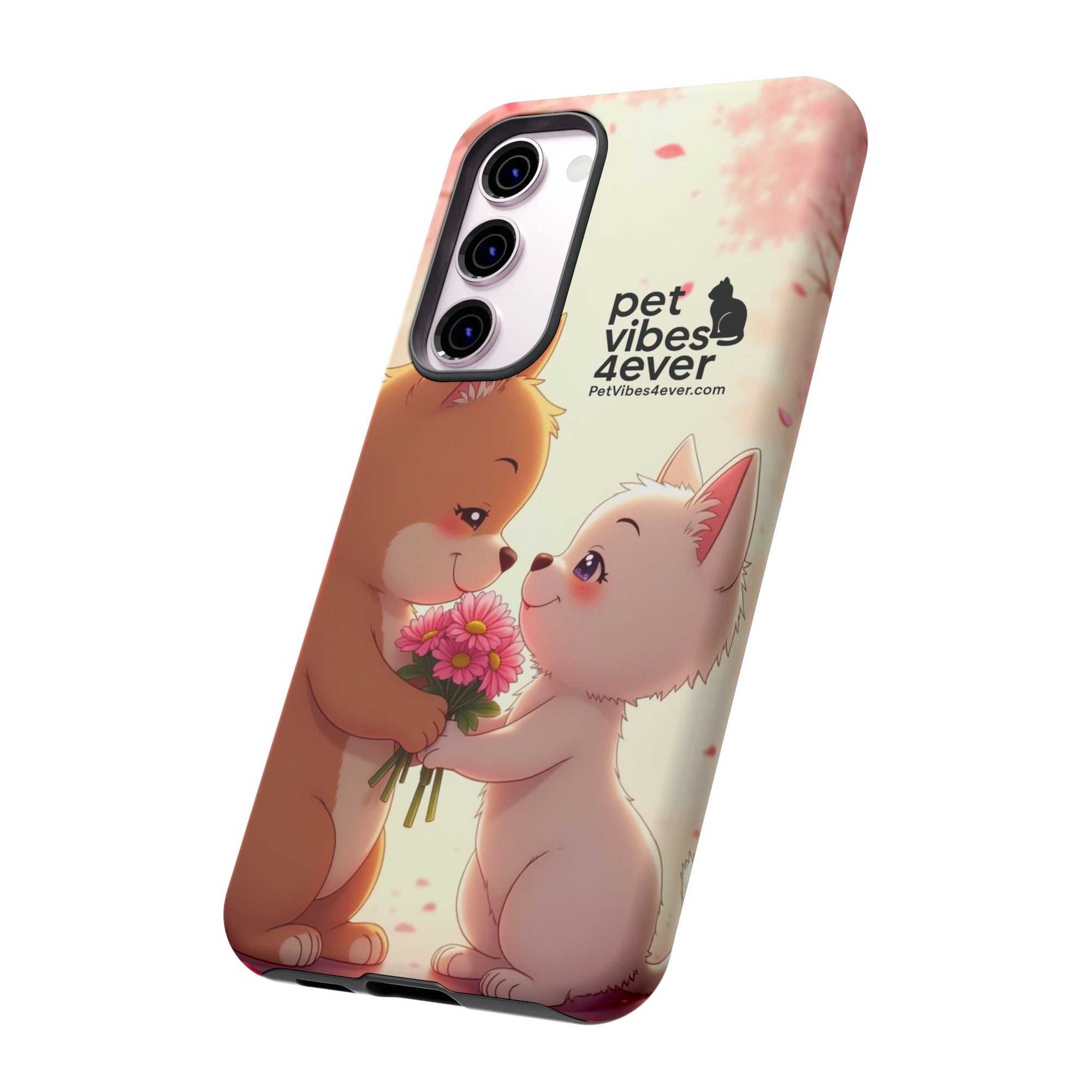 Cute Pet Themed Phone Case, Animal Lovers Gift, Valentine's Day, Cute Phone Cover, Pet Vibes Forever