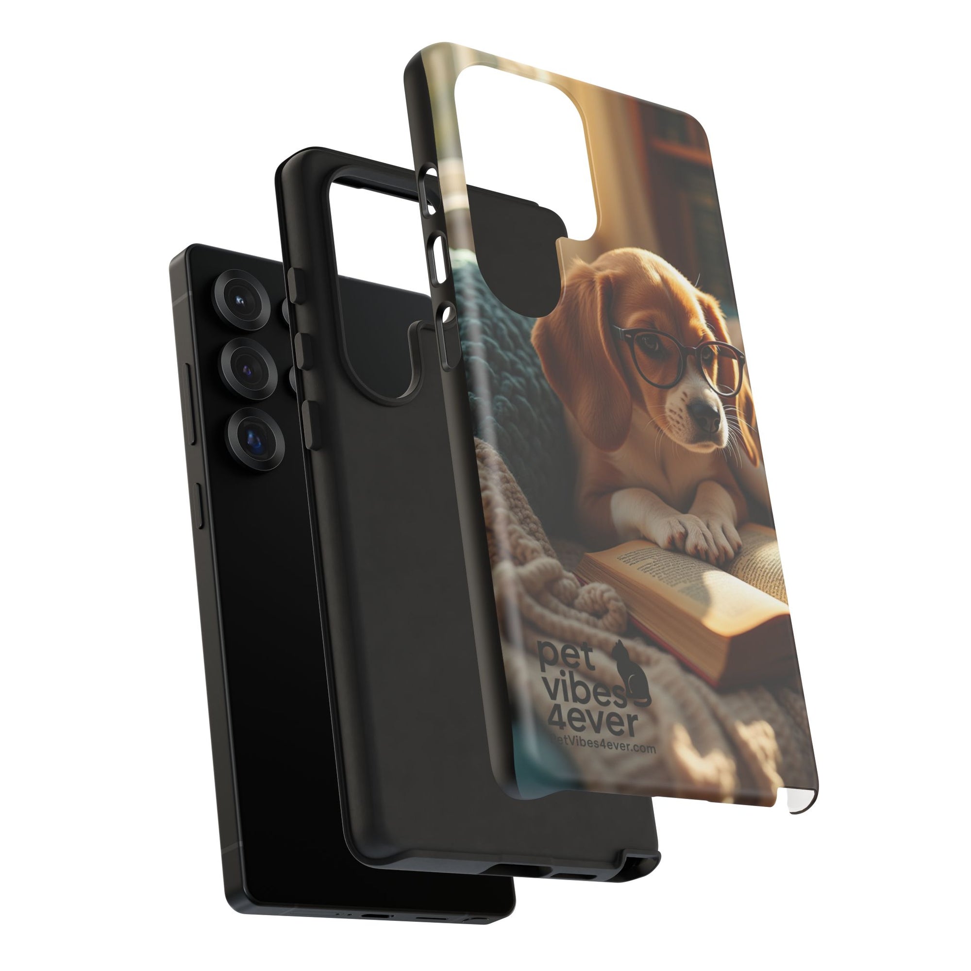 Dog-Themed Phone Case with "Pet Vibes Forever" Design, Cute Dog Accessories, Pet Lover Gift, Phone Cover, Animal Lover Decor