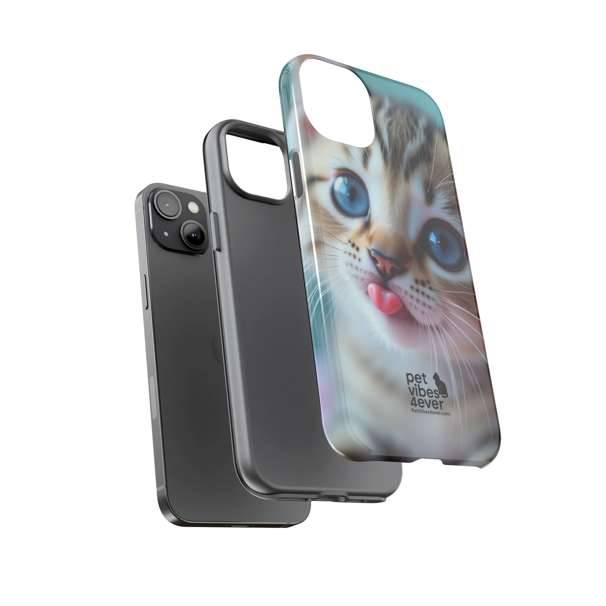 Cute Cat Phone Case, Pet Lover Gift, Funny Animal Protector, Cute Tech Accessories, Cat Mom Gift