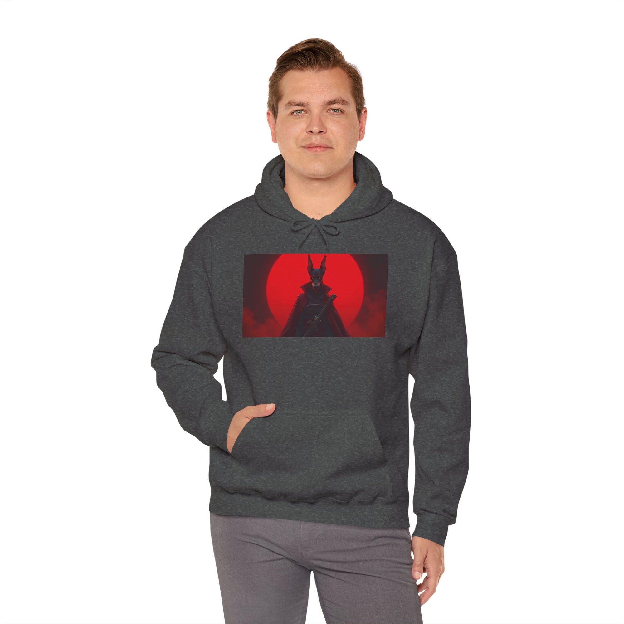 Red Sun Graphic Hoodie for Fans, Perfect for Cozy Days, Gifting, Festivals, and Casual Outings.