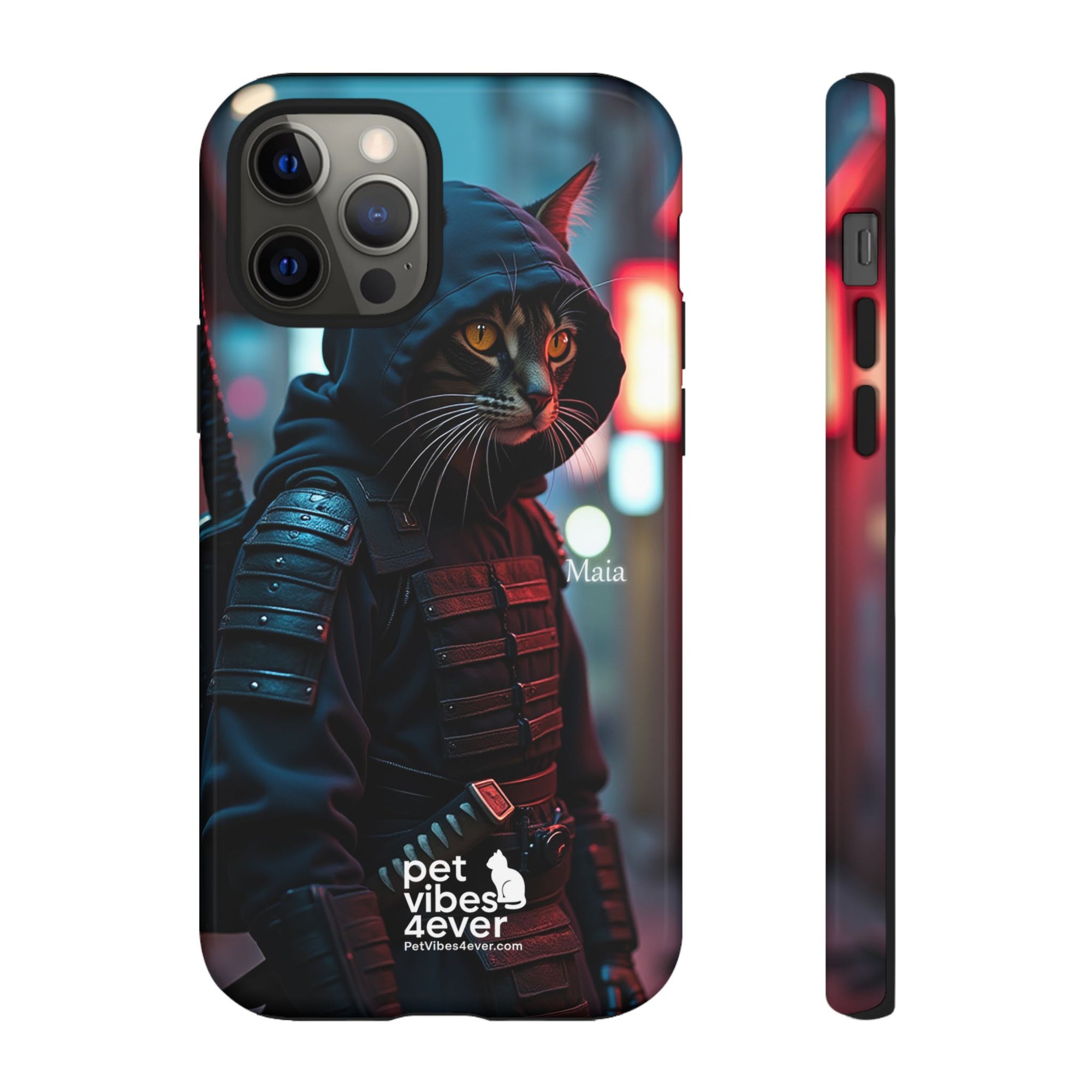 Tough Cases: Cool Cat Phone Case with 'Pet Vibes 4ever', Perfect for Cat Lovers, Unique Gift for Pet Enthusiasts, Fun Phone Accessory, [...]
