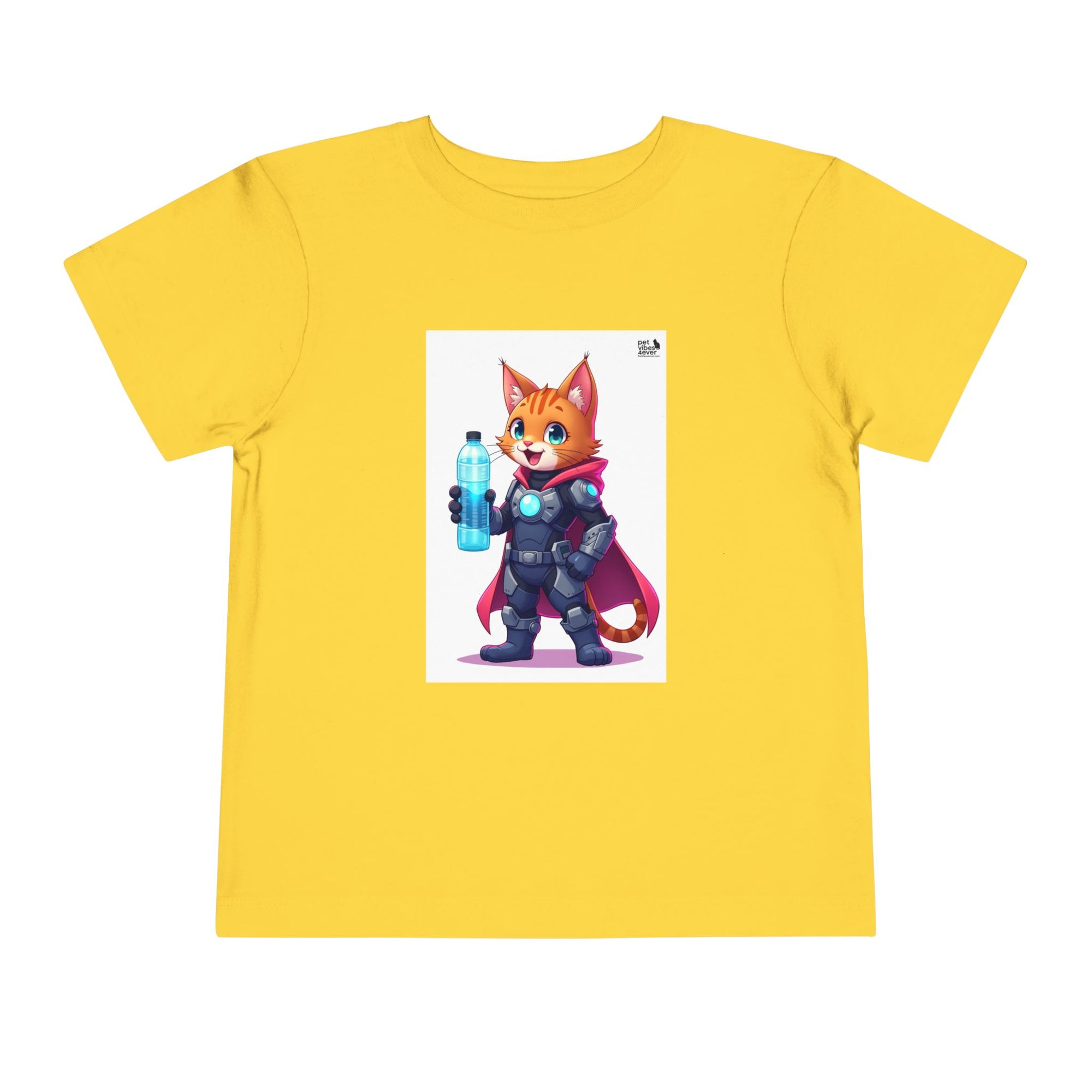 Superhero Cat Toddler Tee, Kids Graphic T-Shirt, Cute Animal Shirt, Birthday Gift, Funny Pet Tee