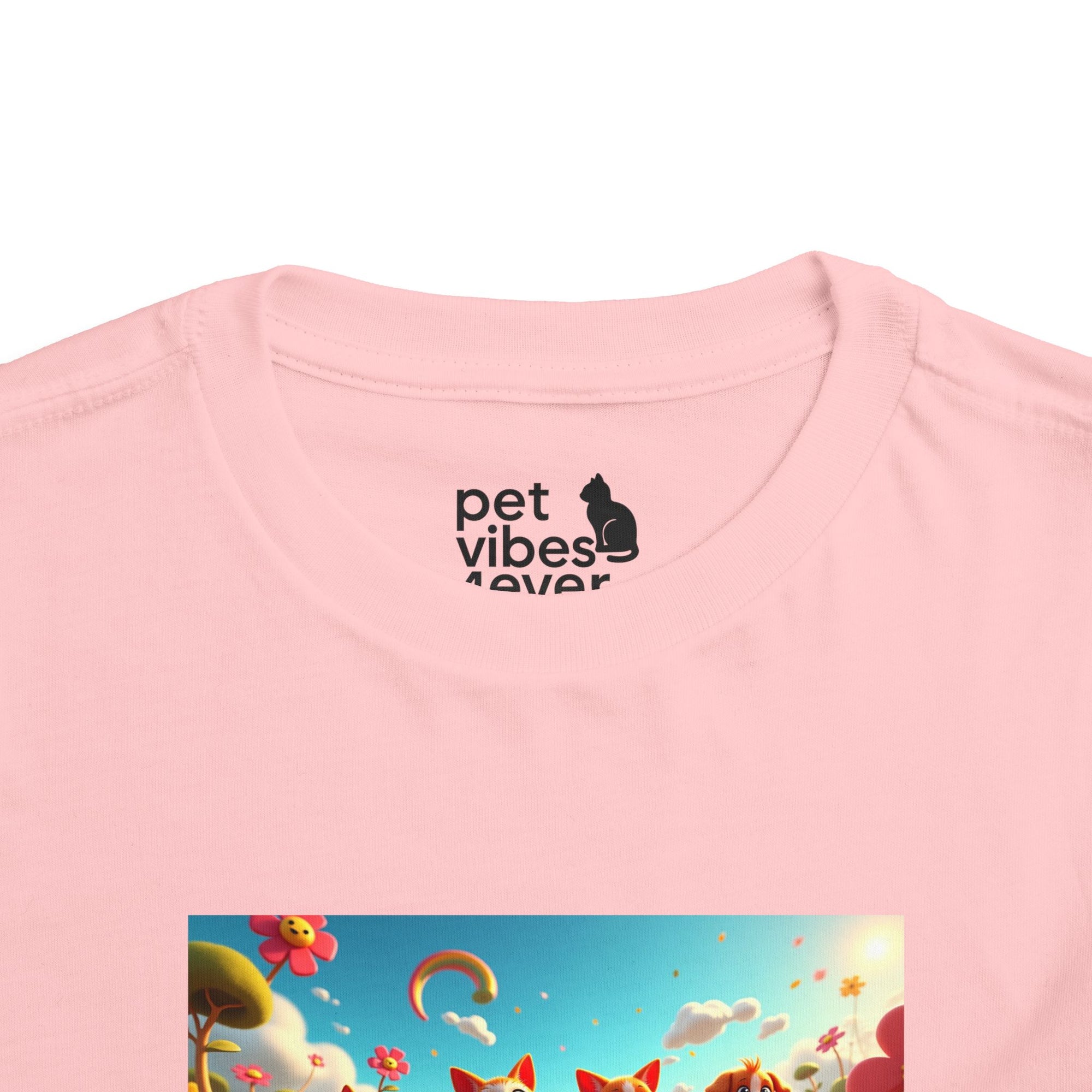 Colorful Toddler Short Sleeve Tee, Fun Kids T-Shirt, Summer Playwear, Birthday Gift, Rainbow Design Tee, Everyday Playwear