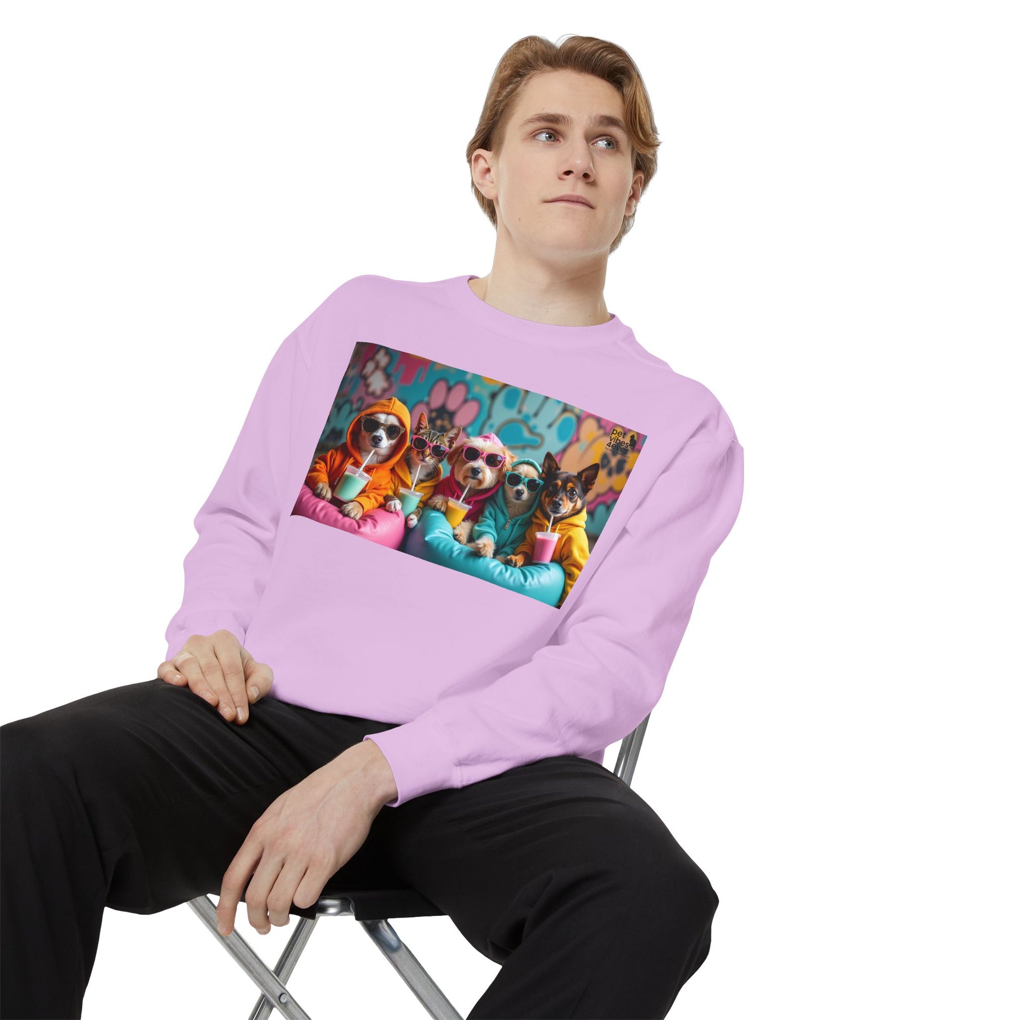 Colorful Dog Lovers Unisex Sweatshirt, Cozy Apparel for Pet Owners, Gift for Dog Lovers, Cute Animal Sweatshirt, Fun Casual Wear