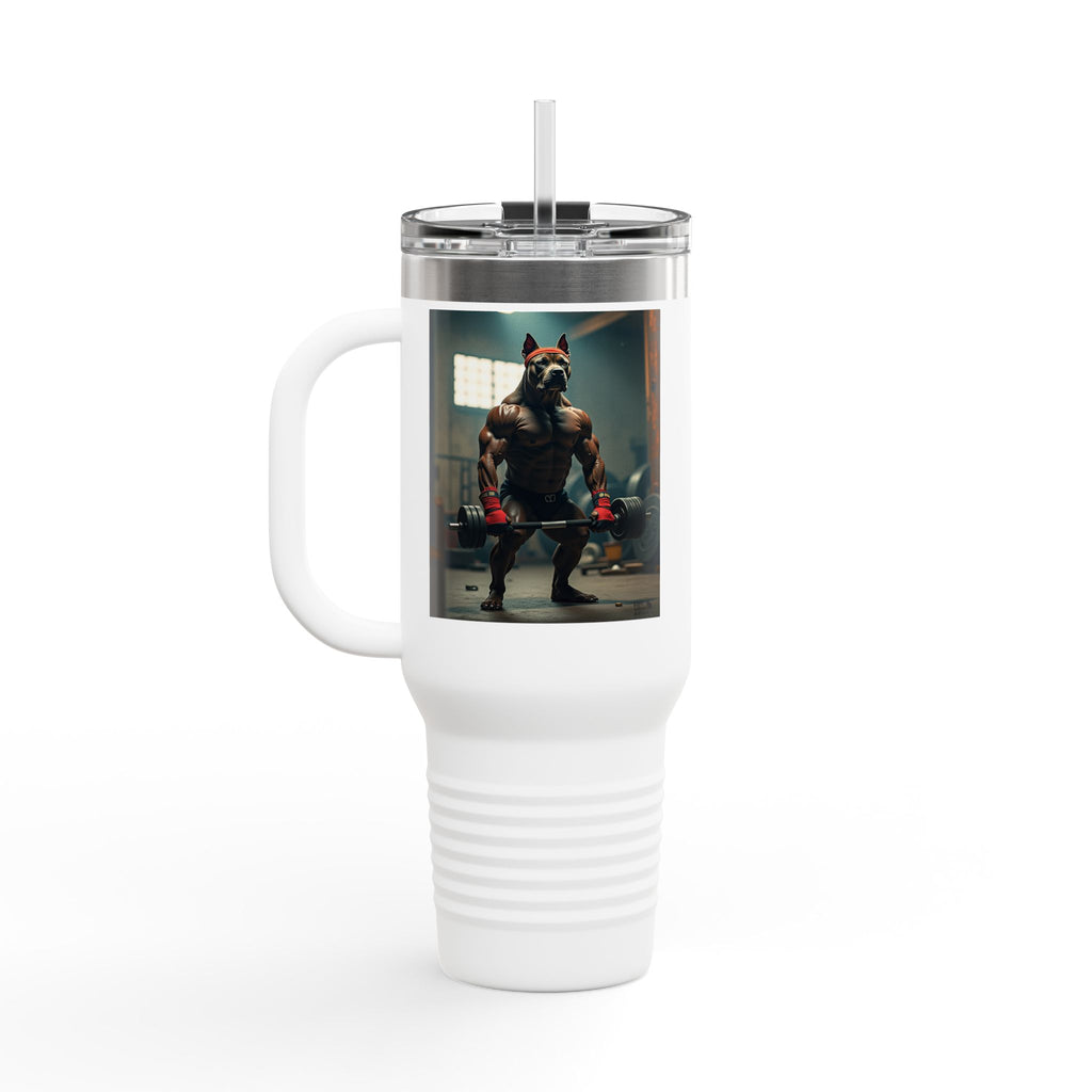 Insulated Travel Mug, Pet Lover's 40oz Coffee Tumbler, Perfect for Hot Drinks, Gifts for Cat Owners, Travel Companion, Pet Vibes 4ever