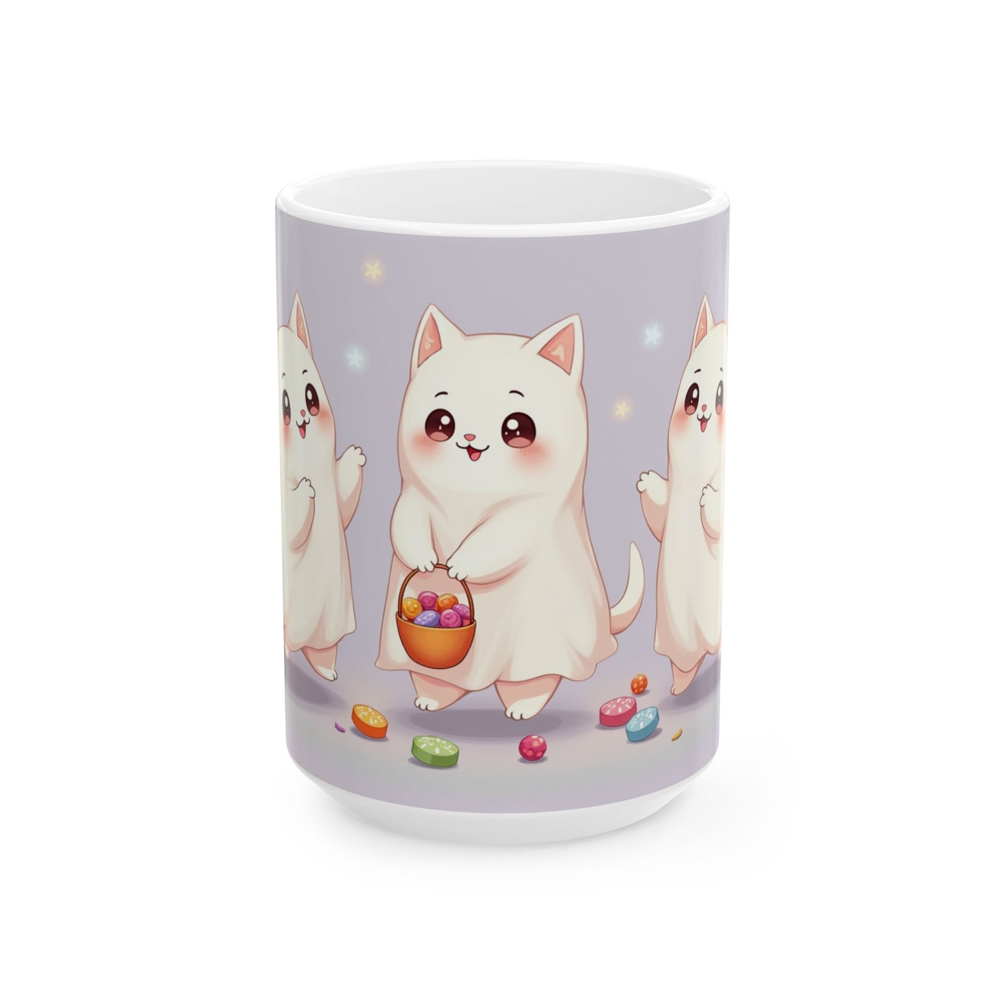 Cute Cat Ceramic Mug for Cat Lovers, Whimsical Coffee Cup, Gift for Pet Owners, Fun Home Decor, Tea Mug, Kawaii Mug