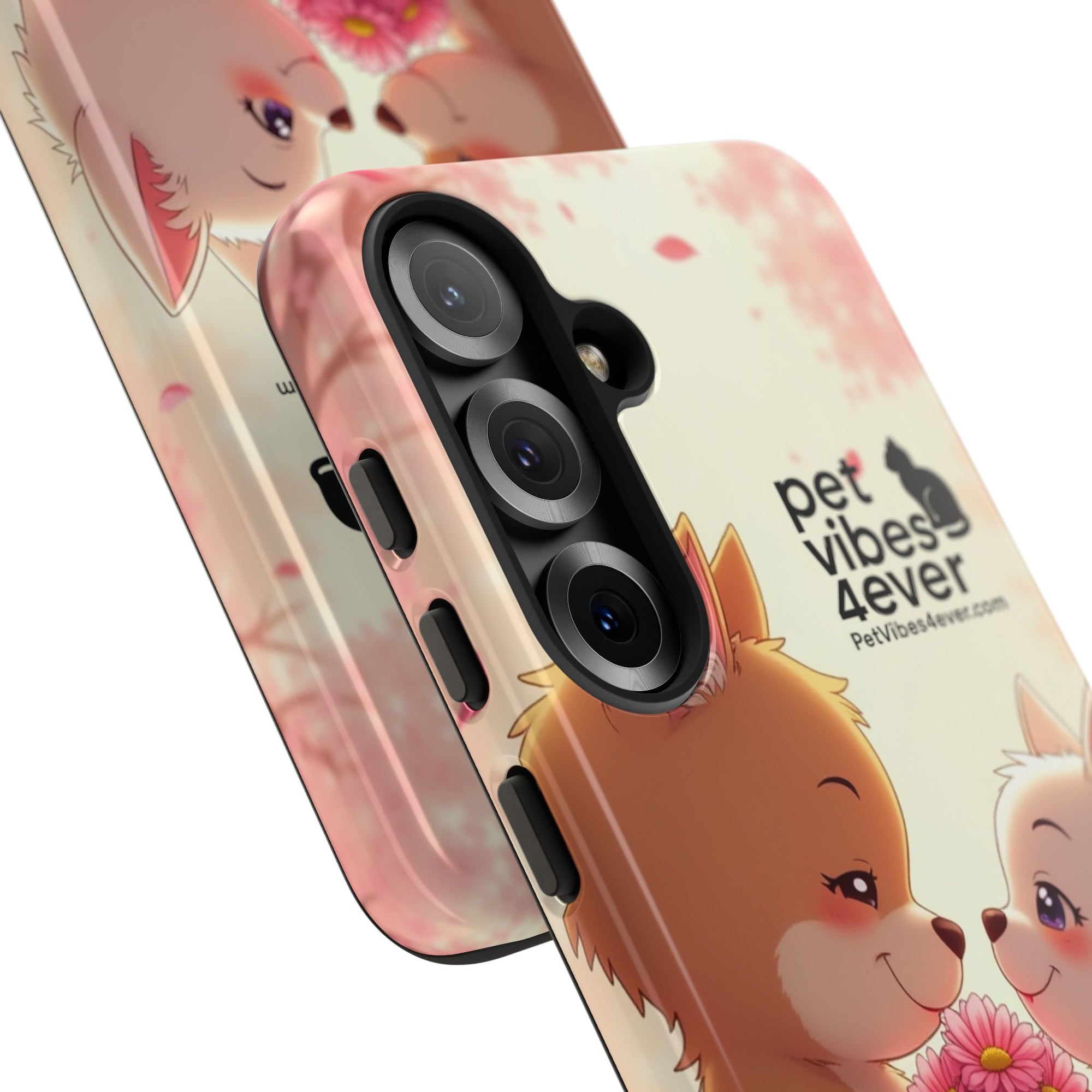 Cute Pet Themed Phone Case, Animal Lovers Gift, Valentine's Day, Cute Phone Cover, Pet Vibes Forever