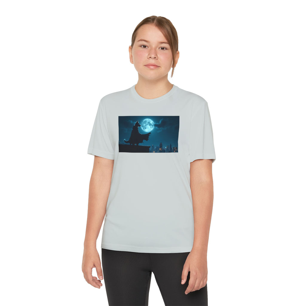 Youth Competitor Tee with Bold Eclipse Design, Perfect for Sports Events, Birthdays, Fun Outings, Team Spirit, Unique Gift Idea