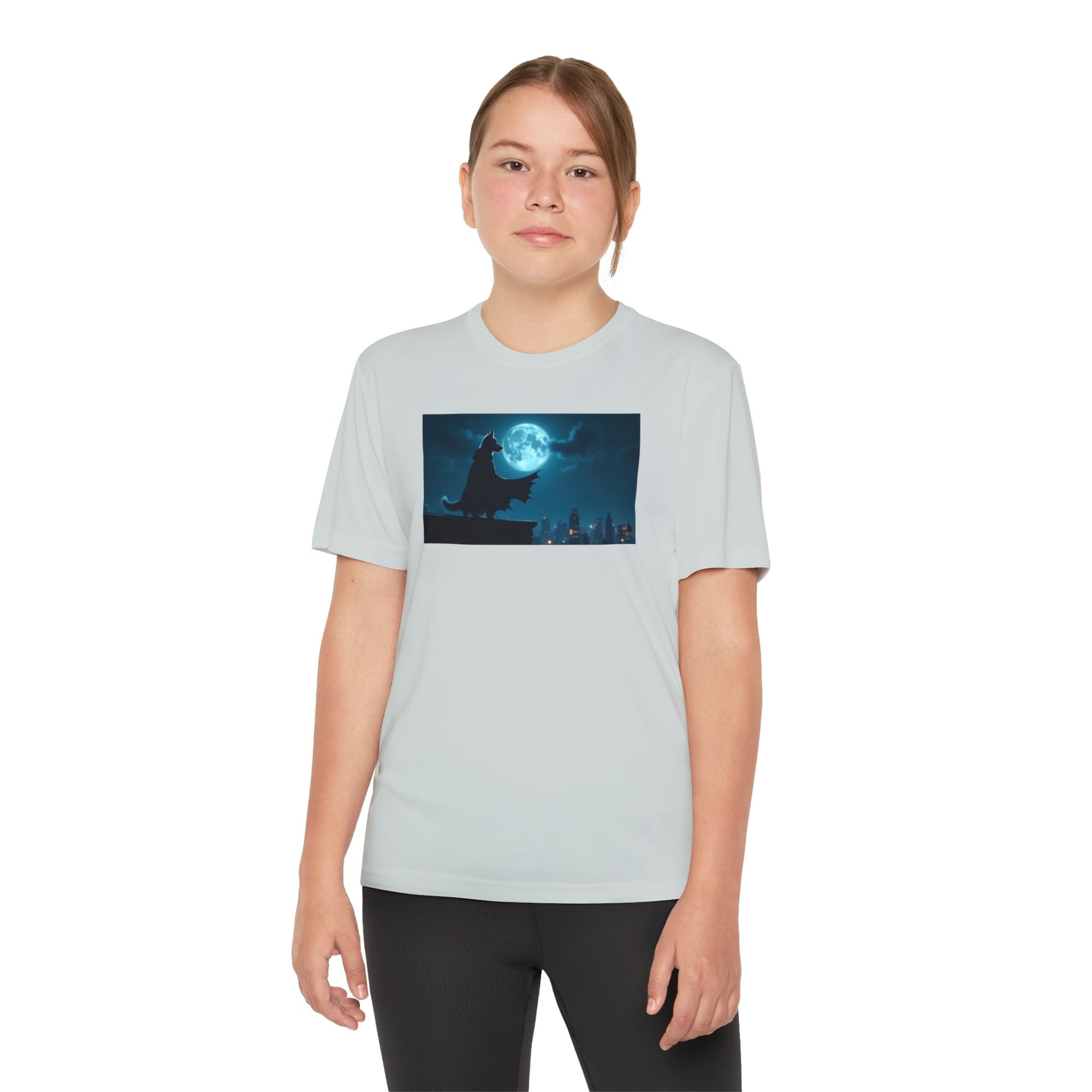 Youth Competitor Tee with Bold Eclipse Design, Perfect for Sports Events, Birthdays, Fun Outings, Team Spirit, Unique Gift Idea