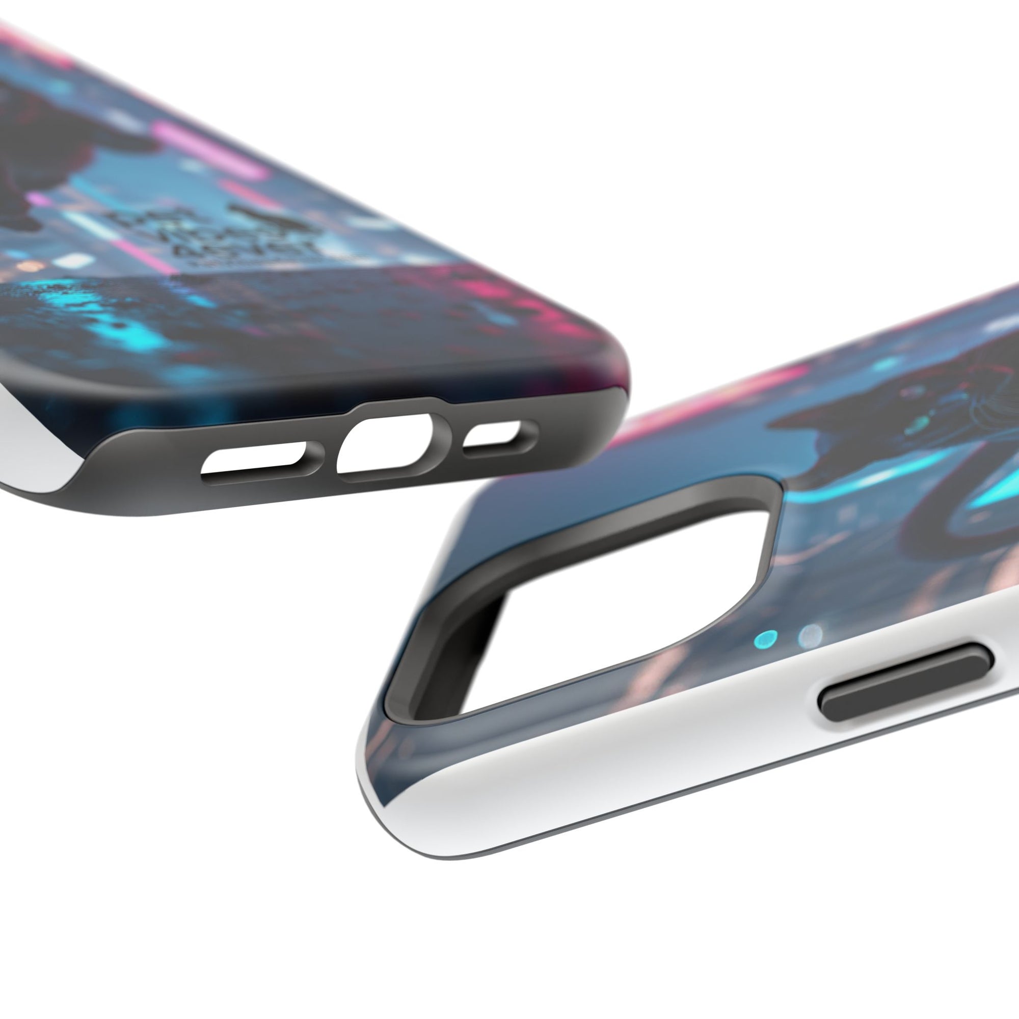 Cat-Themed Phone Case with Pet Vibes Design, Impact-Resistant Phone Case, Gift for Cat Lovers, Cute Pet Merchandise, Stylish Phone Accessory