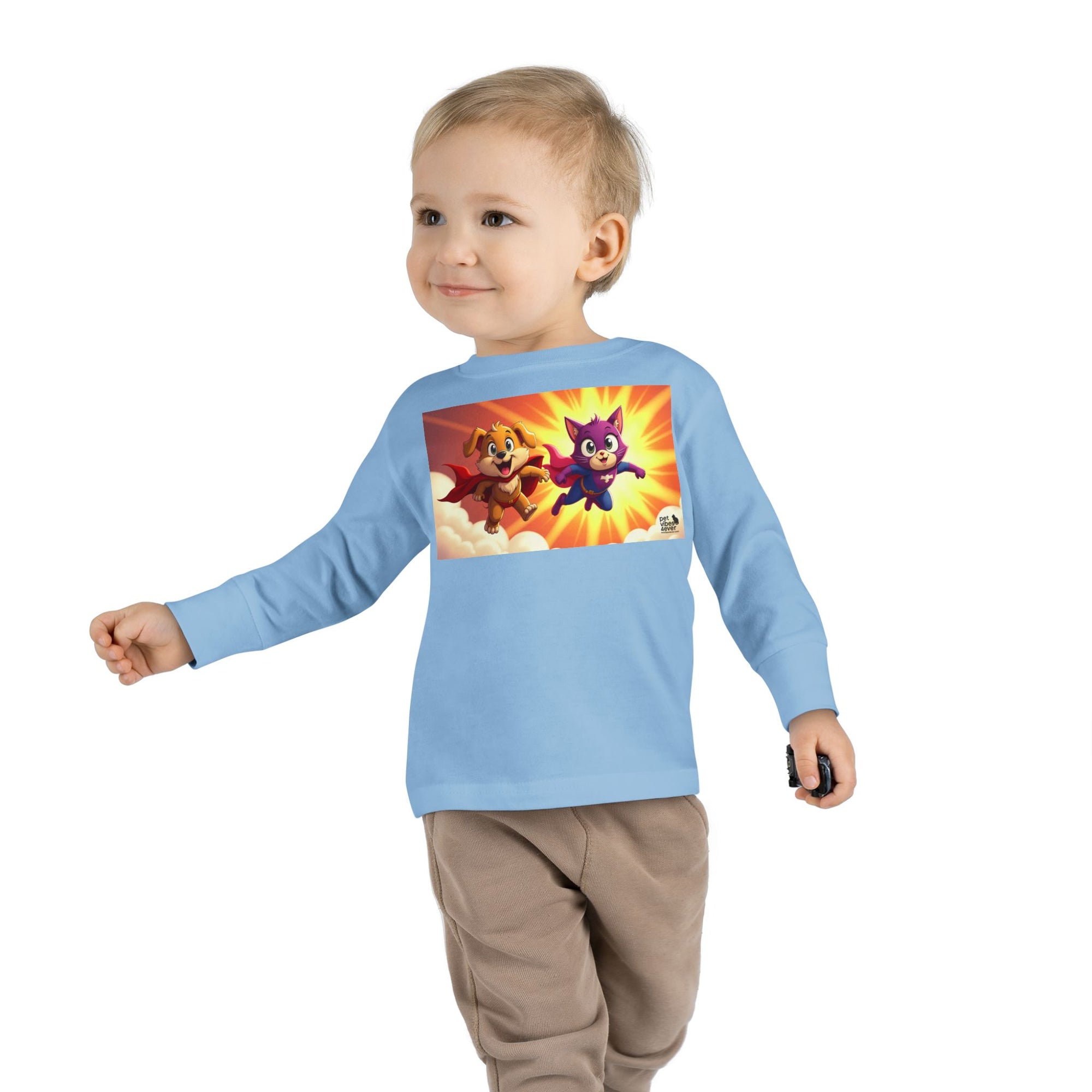 Toddler Superhero Long Sleeve Tee, Kids Shirt, Playtime Apparel, Gift for Toddlers, Fun Family Outing Clothing