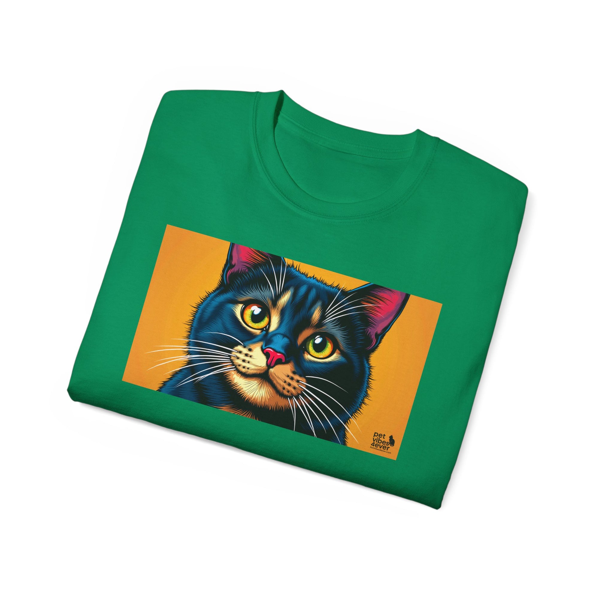 Whimsical Cat Art Tee, Funny Cat Lover Shirt, Gift for Cat Owners, Unique Pet Theme Apparel, Cozy Everyday Wear, Birthday Gift