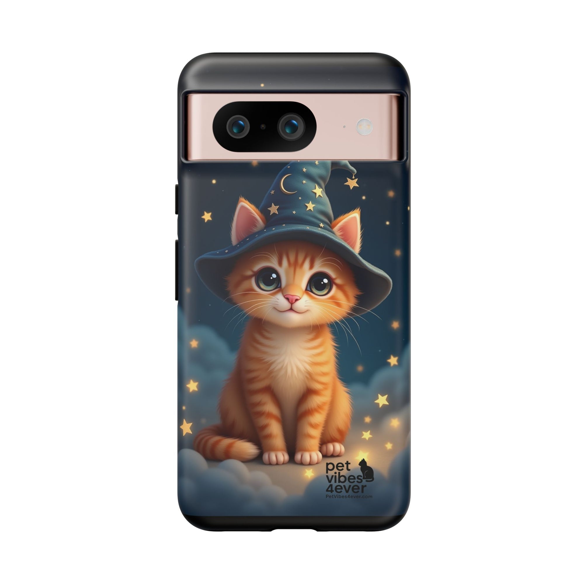 Cat-Themed Phone Case, Cute Cat Case, Pet Lover Gift, Kawaii Phone Accessory, Celestial Cat Design, Stylish Gadget Protector