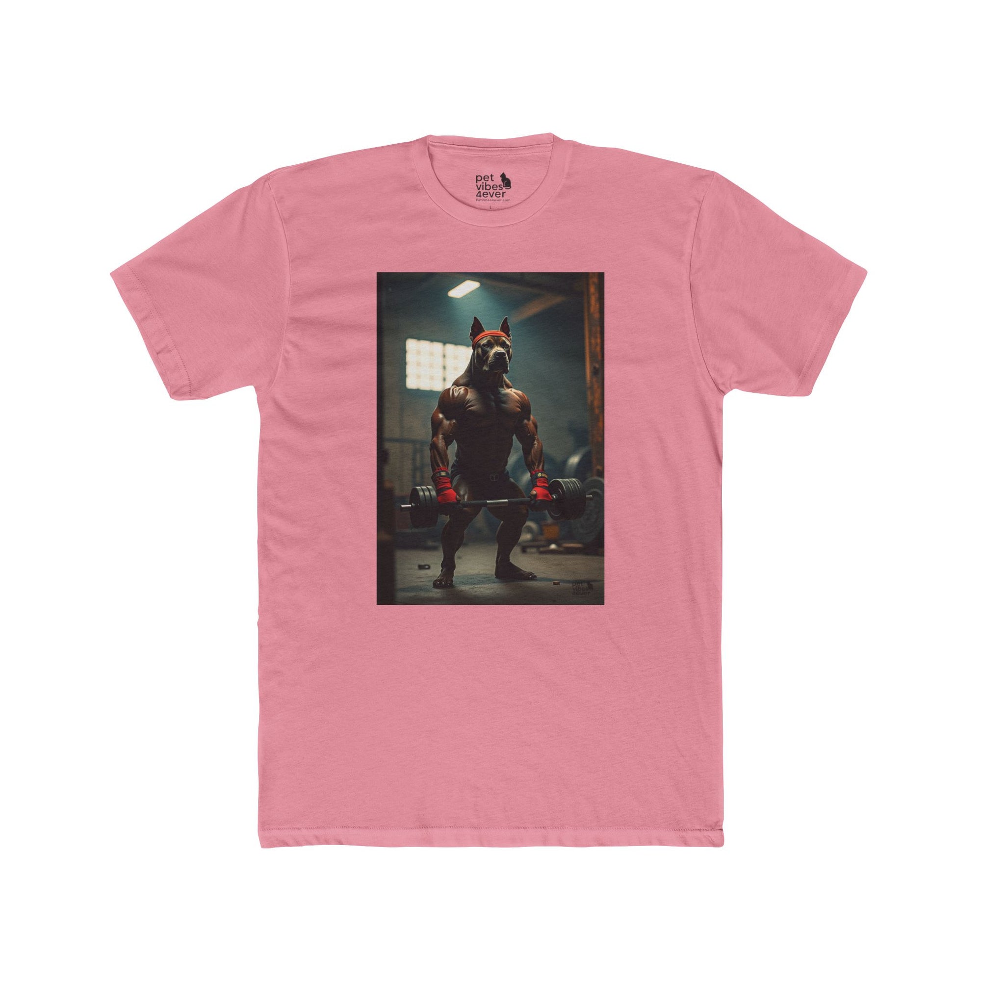 Muscle Theme Unisex Cotton Crew Tee - Fitness, Gym Shirt, Workout Apparel, Gift for Him, Motivational Wear