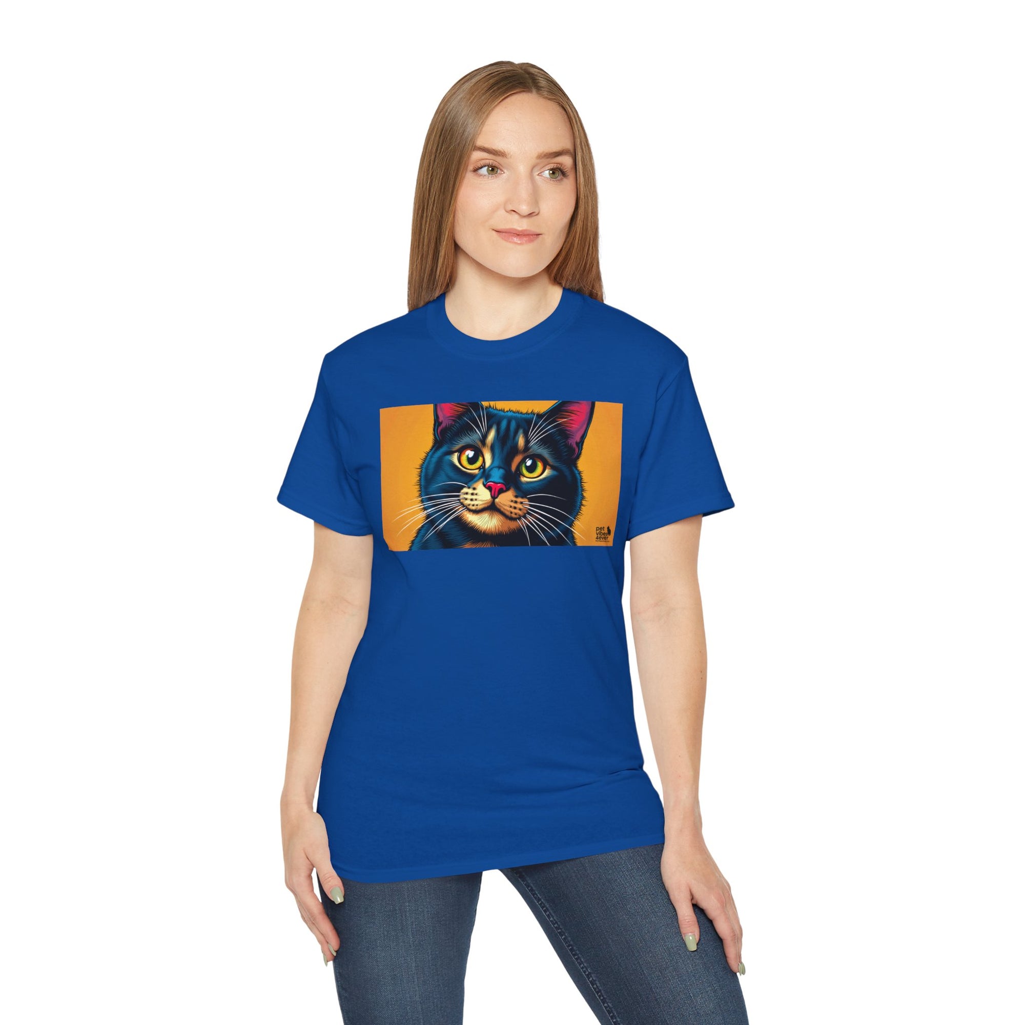 Whimsical Cat Art Tee, Funny Cat Lover Shirt, Gift for Cat Owners, Unique Pet Theme Apparel, Cozy Everyday Wear, Birthday Gift
